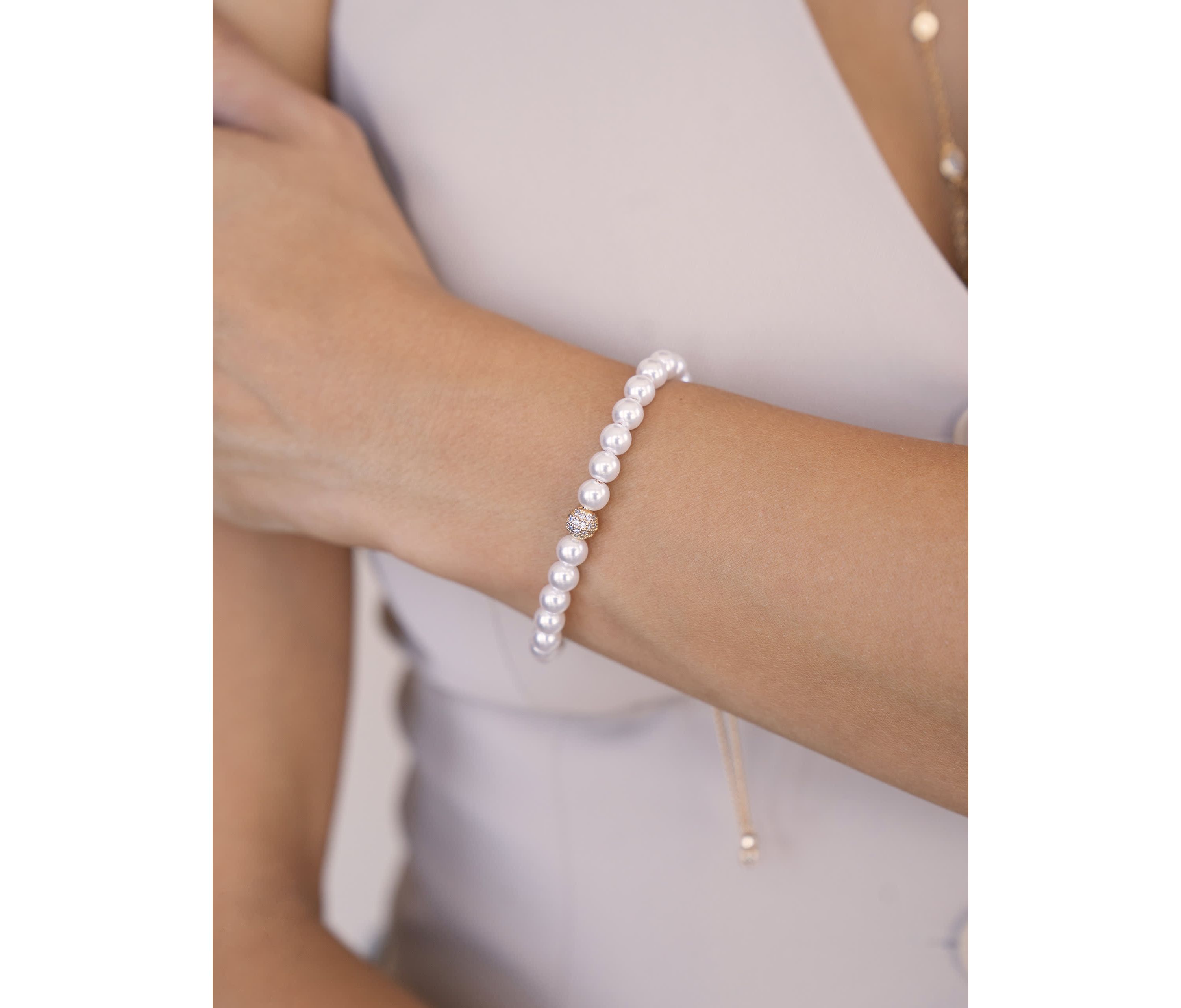 Ettika Pearl Adjustable Bracelet
