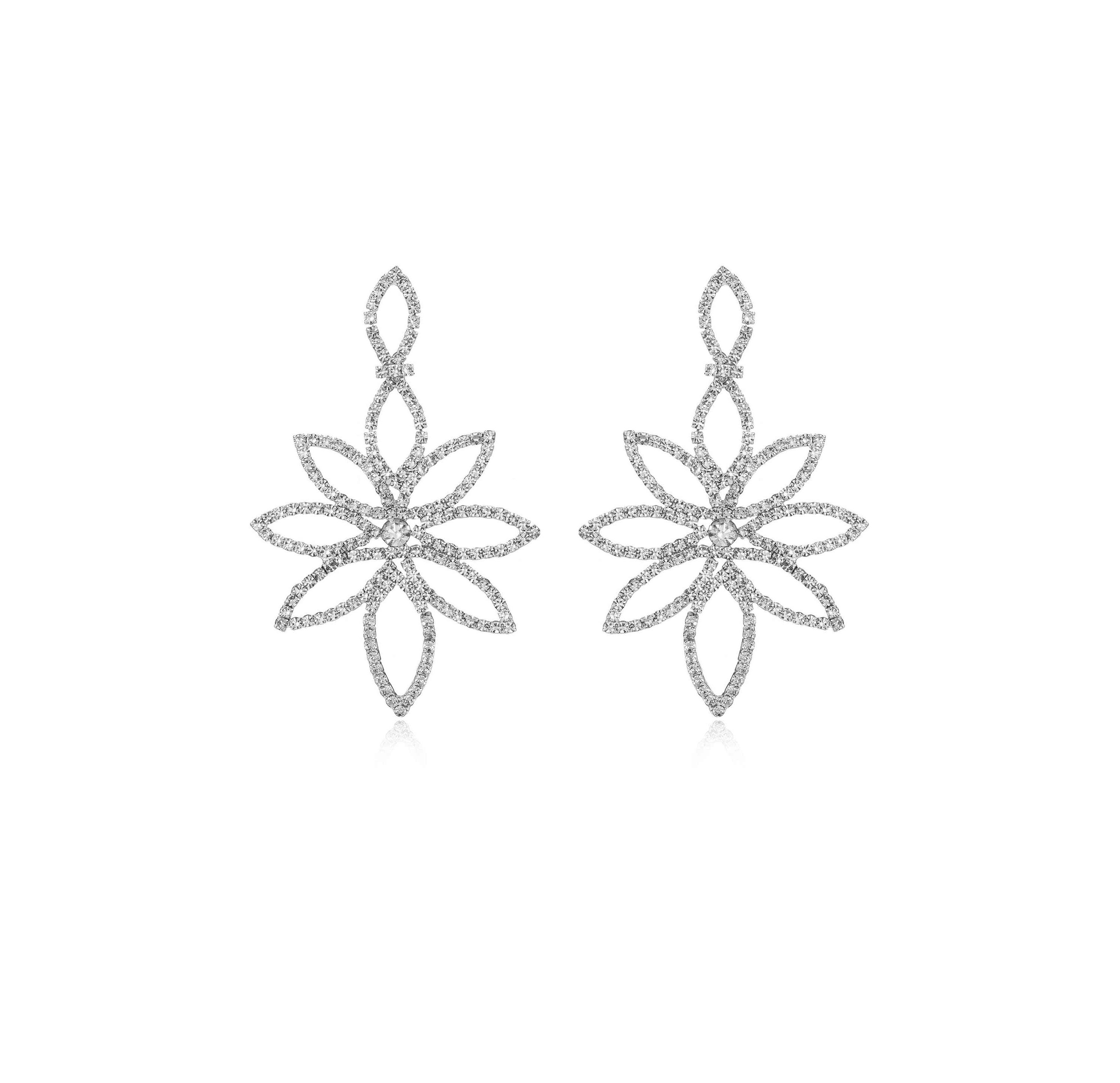 Ettika Crystal Bouquet Earrings