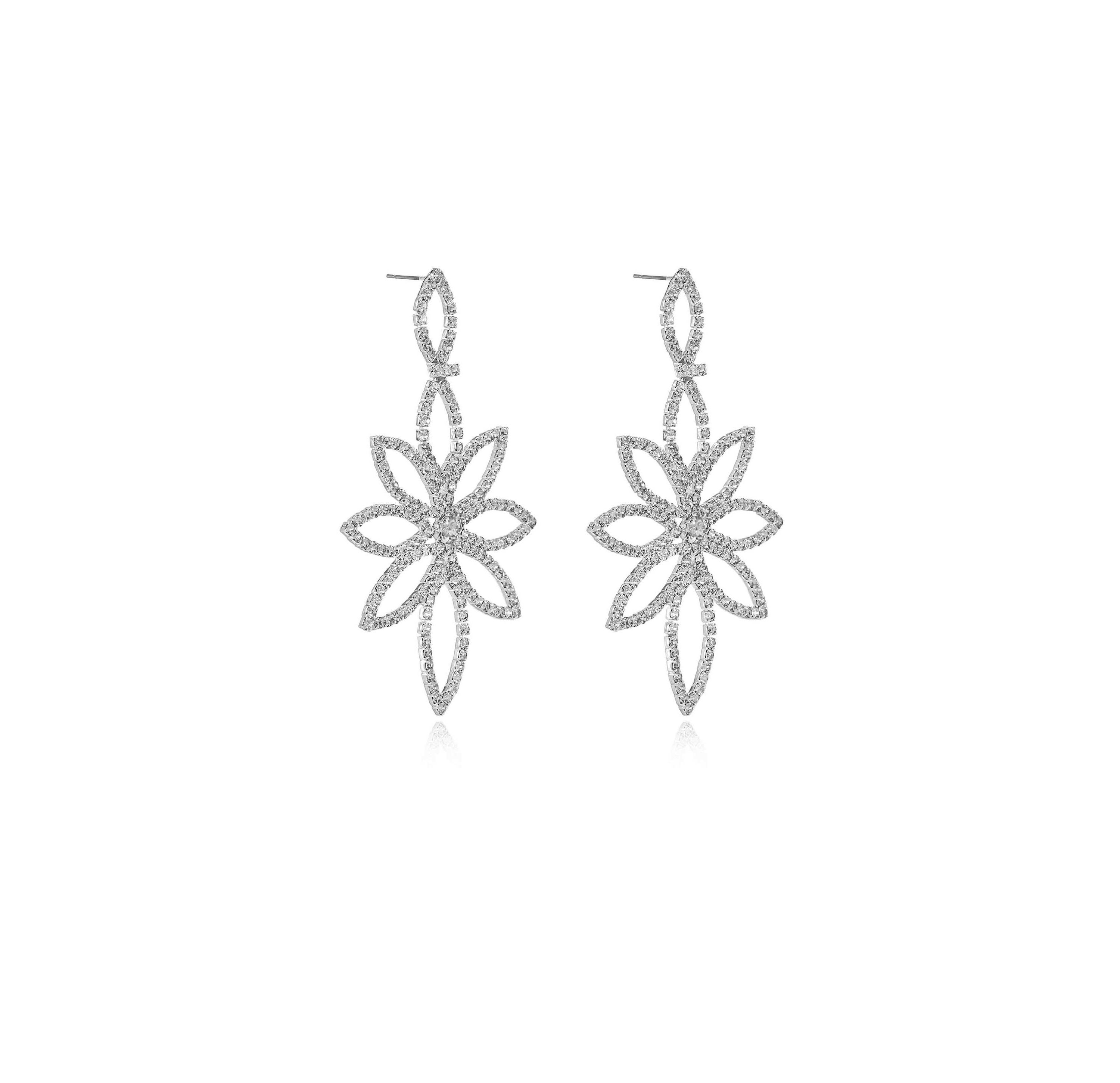 Ettika Crystal Bouquet Earrings