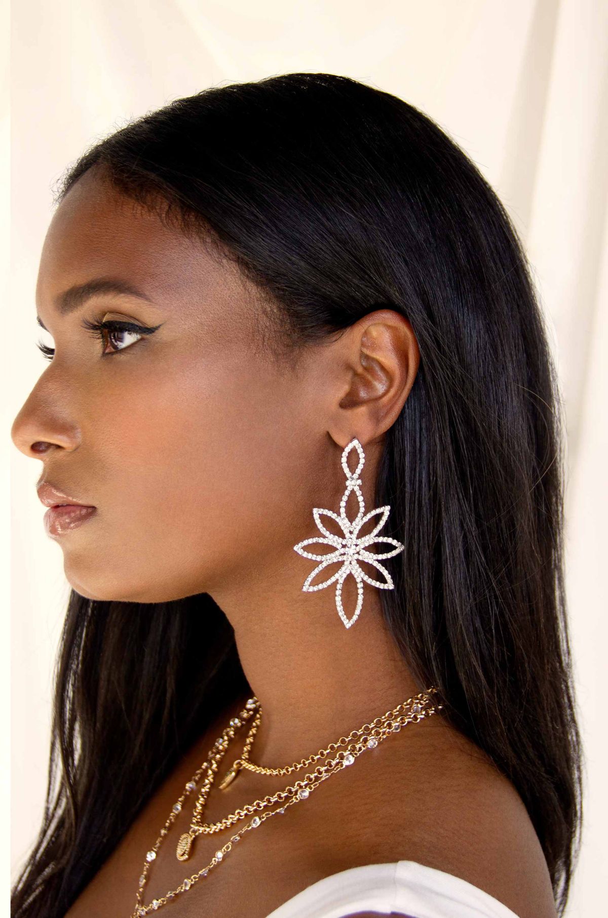 Ettika Crystal Bouquet Earrings