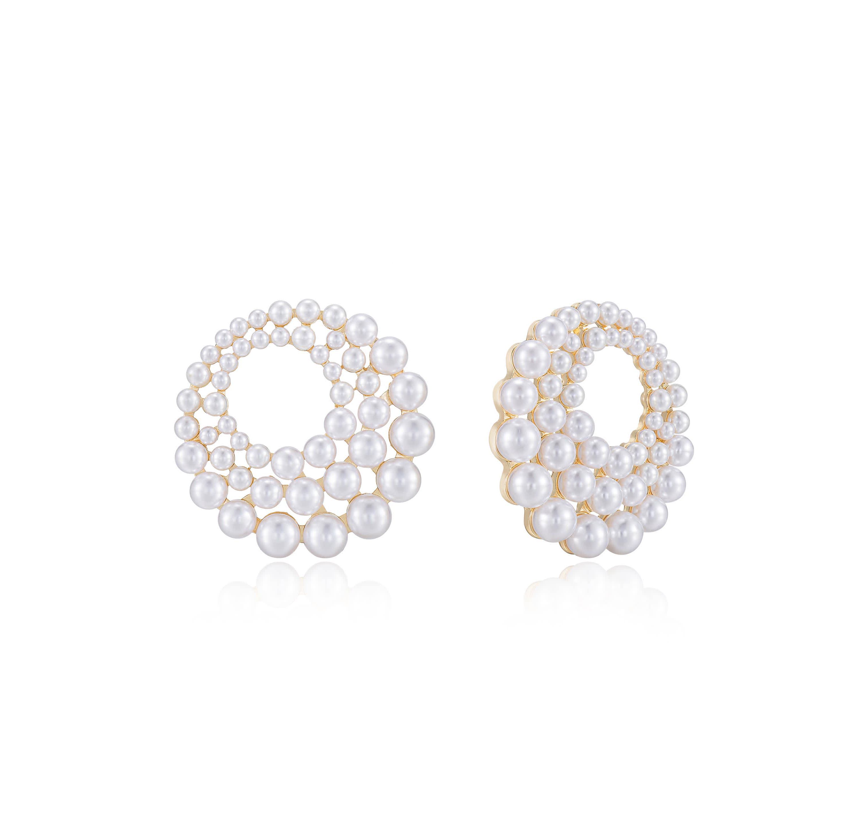 Ettika Blushing Pearl Earrings