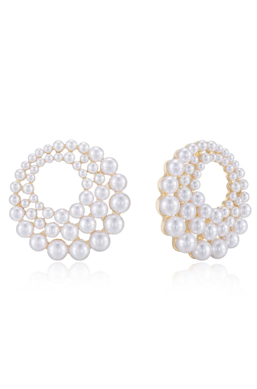Ettika Blushing Pearl Earrings