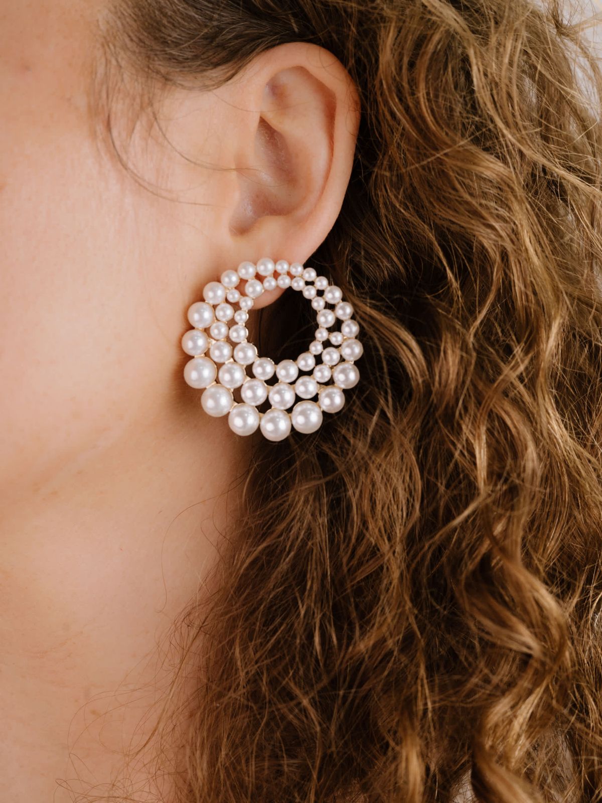 Ettika Blushing Pearl Earrings