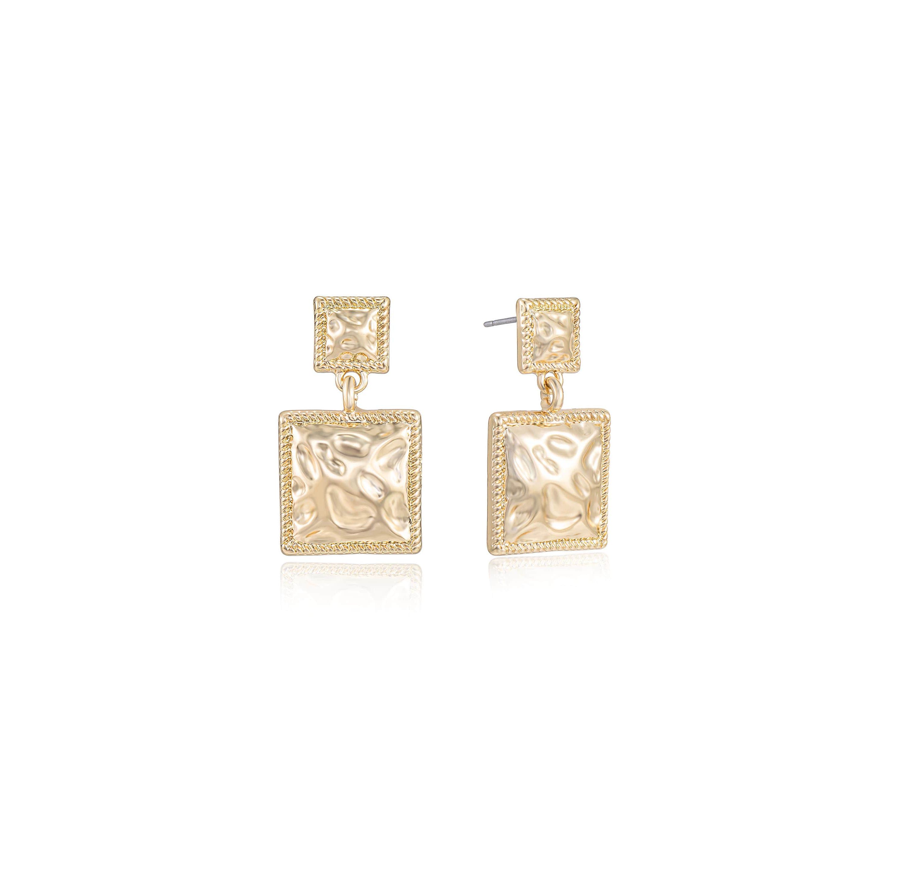 Ettika Repeated Square Earrings