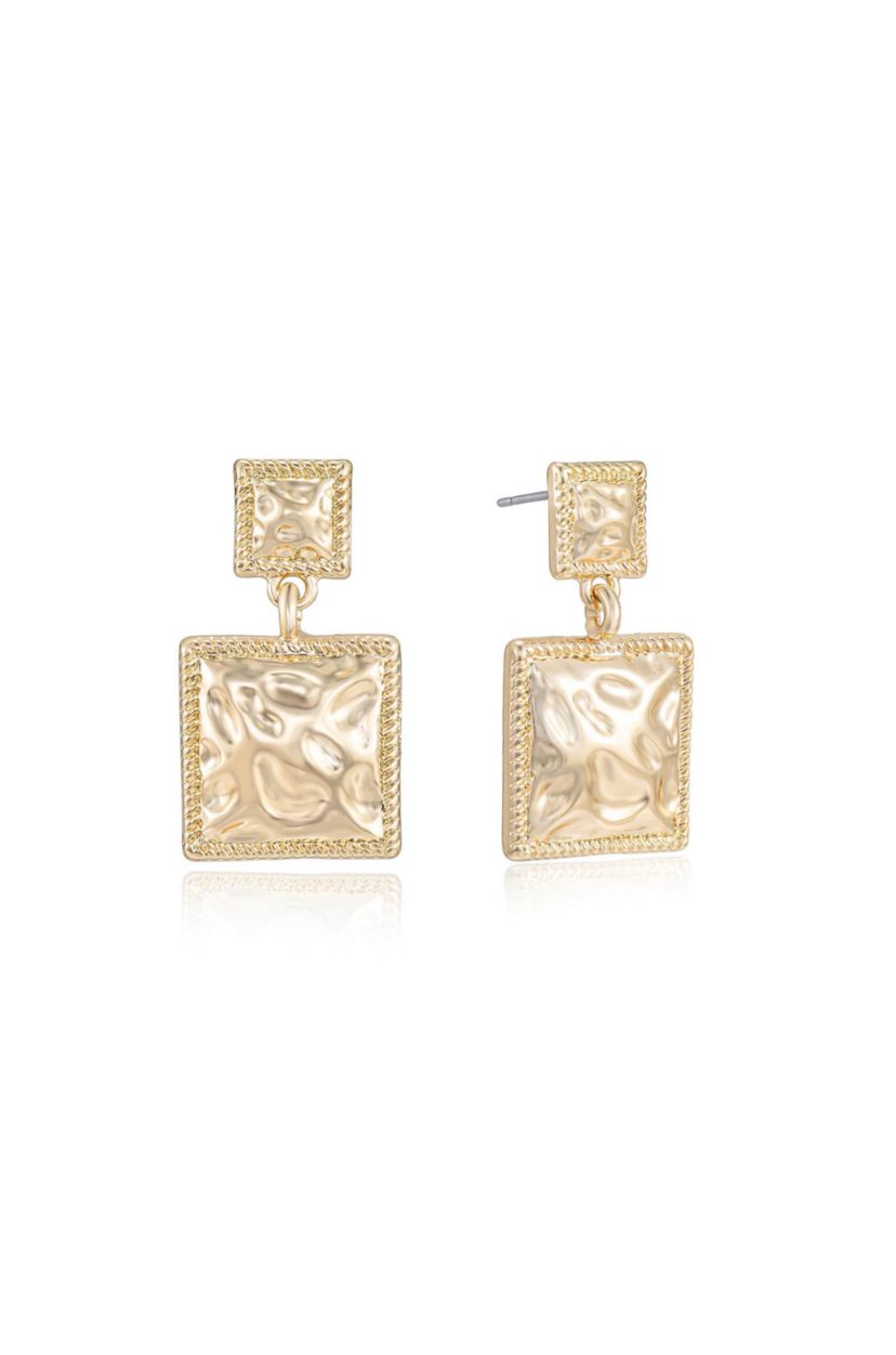 Ettika Repeated Square Earrings