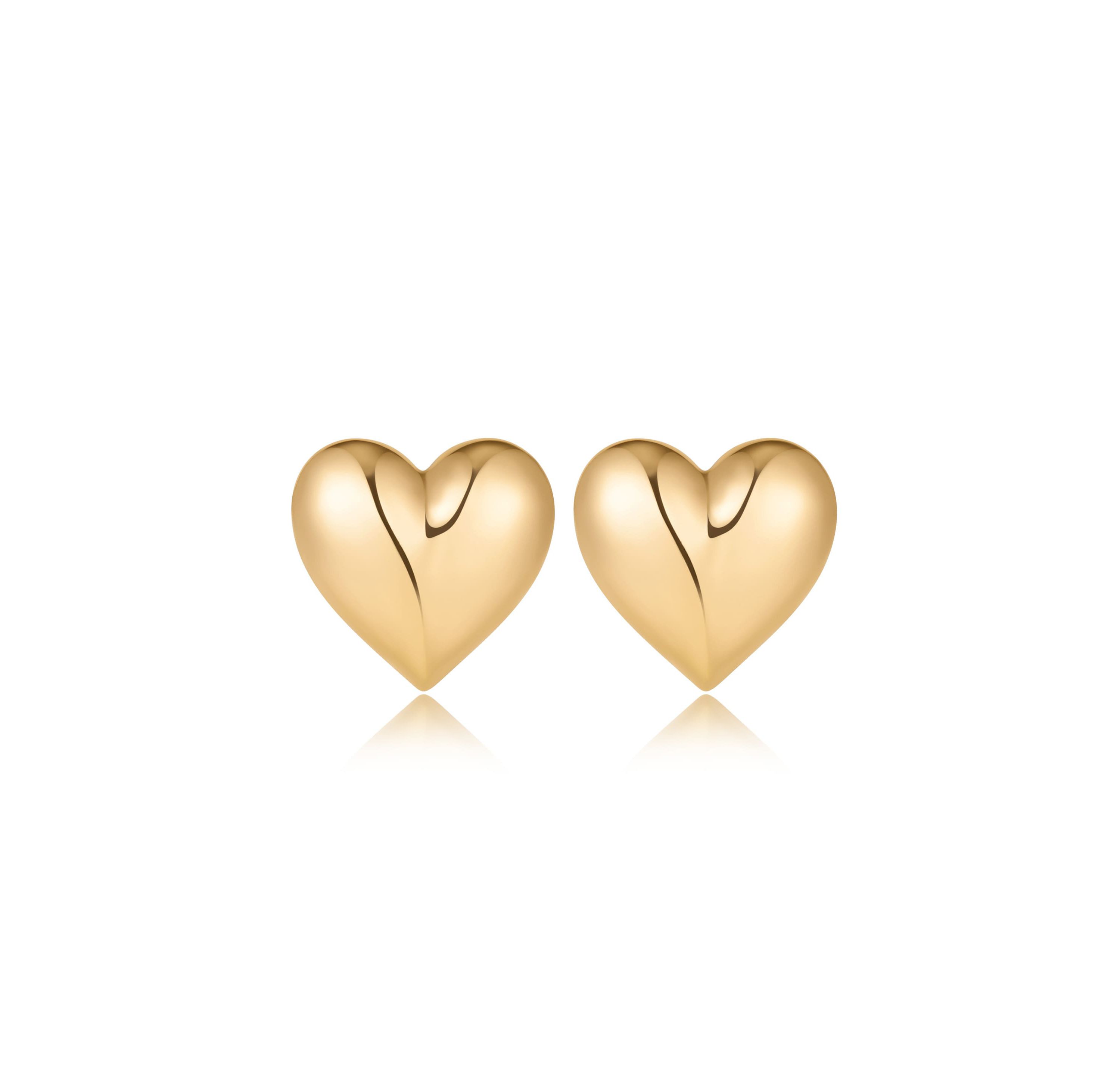 Ettika Heart Stud Earrings