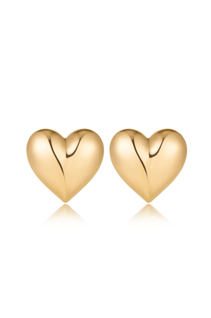 Ettika Heart Stud Earrings