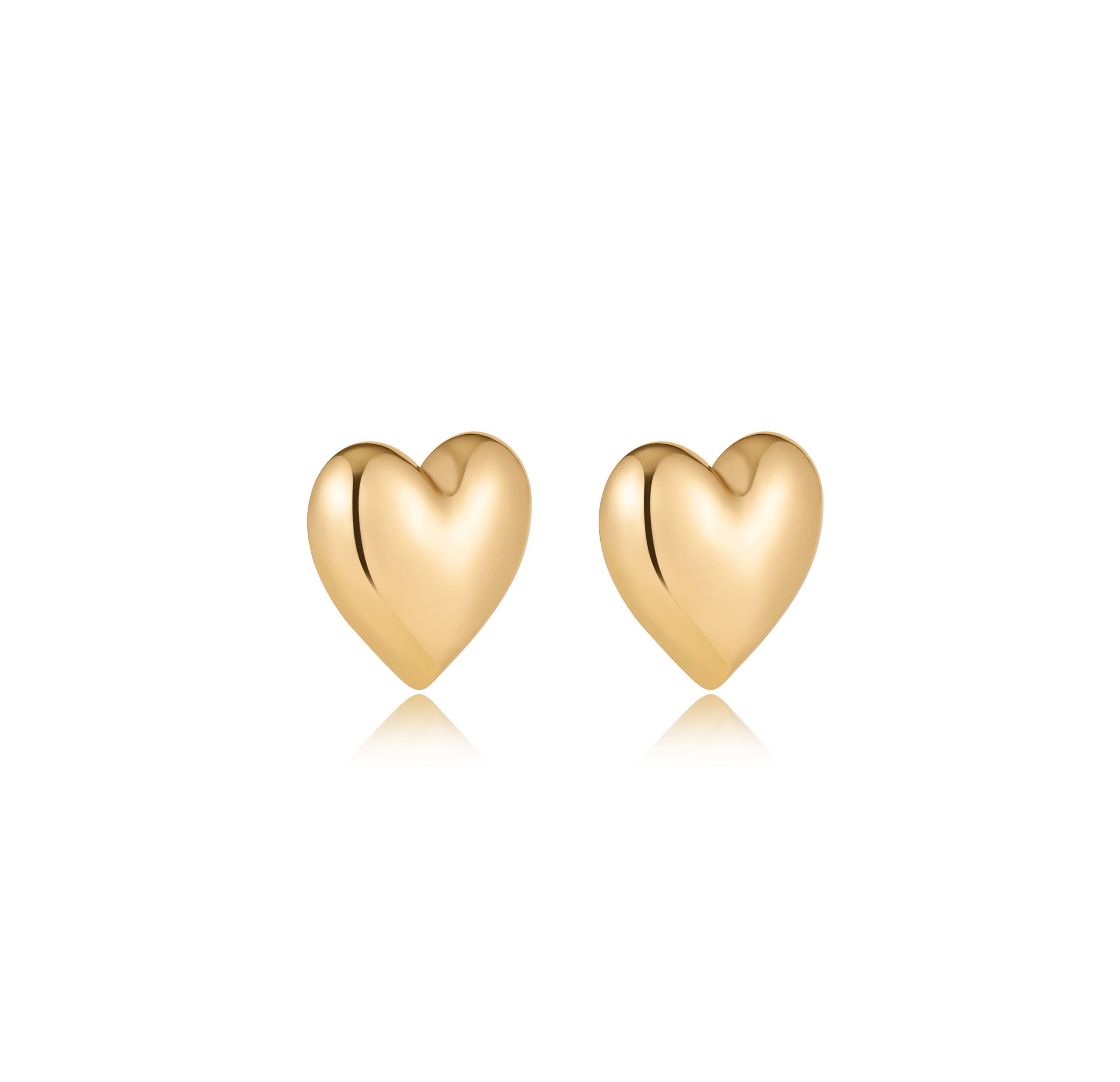 Ettika Heart Stud Earrings