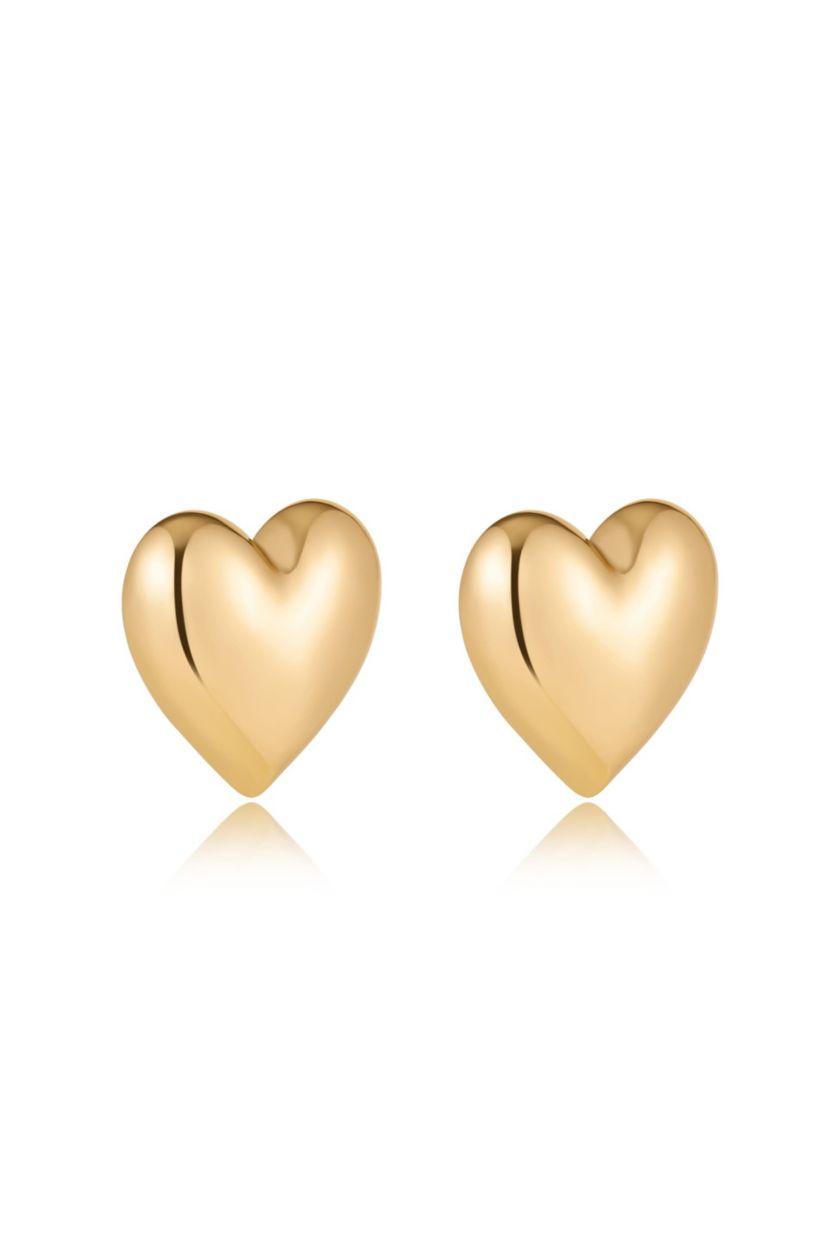 Ettika Heart Stud Earrings