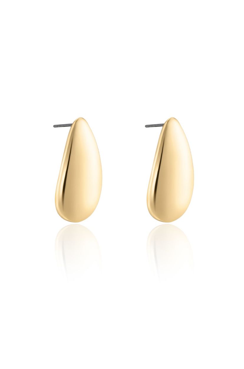 Ettika Golden Teardrop Earrings