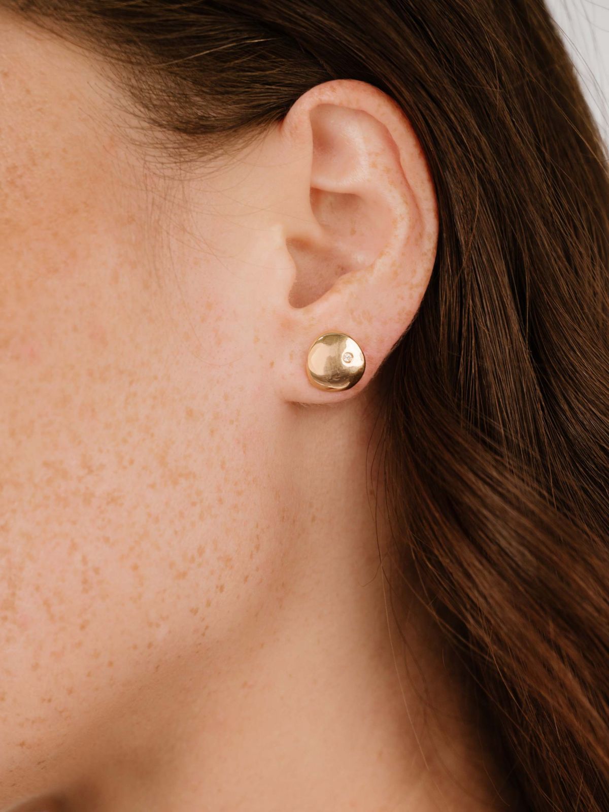 Ettika Pebble Single Stud Earrings