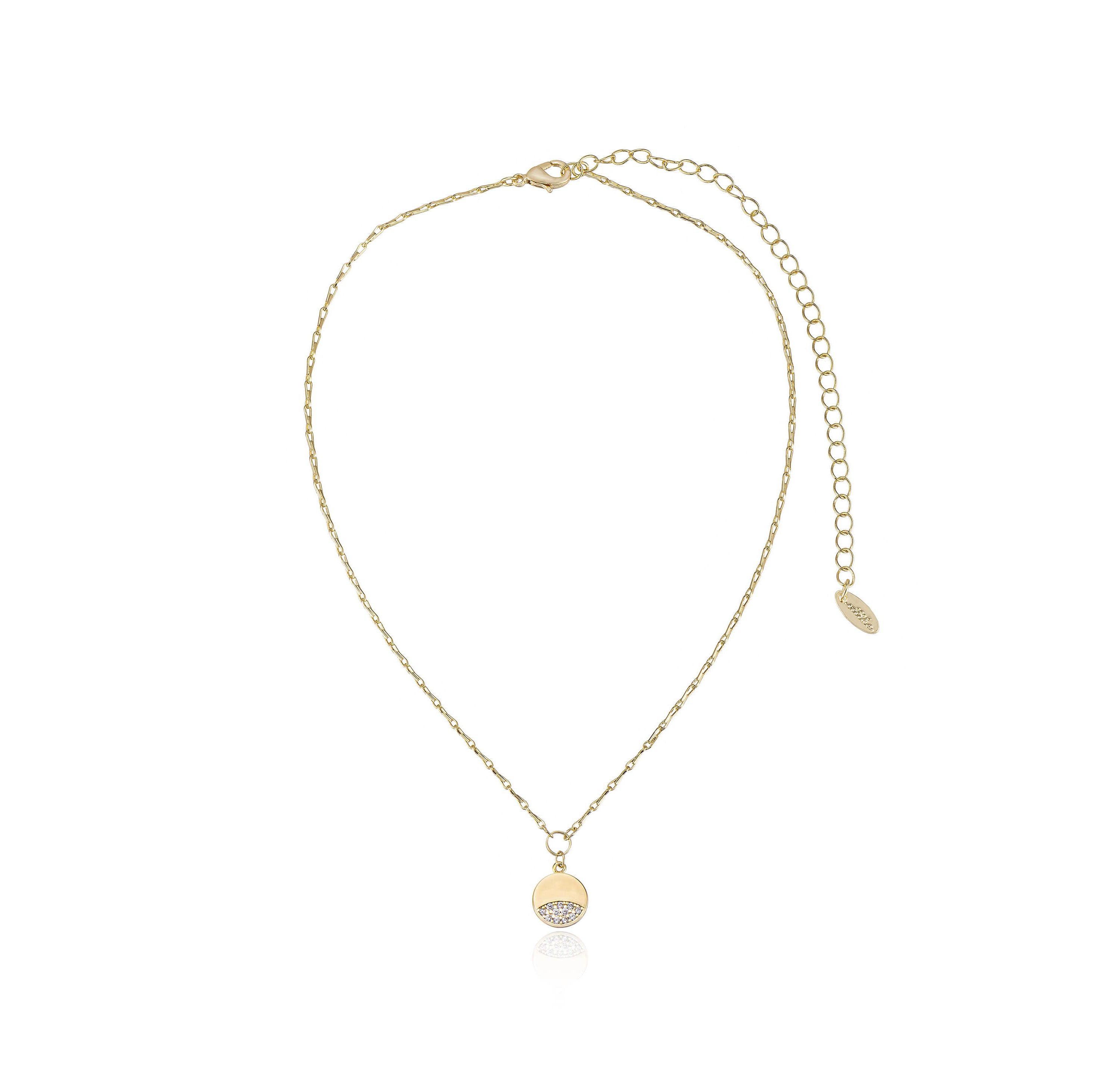 Ettika Crystal Dipped Pendant Necklace