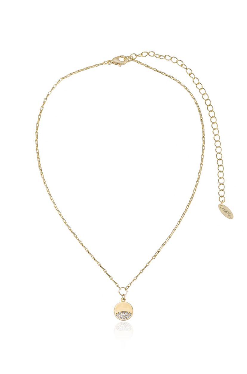 Ettika Crystal Dipped Pendant Necklace