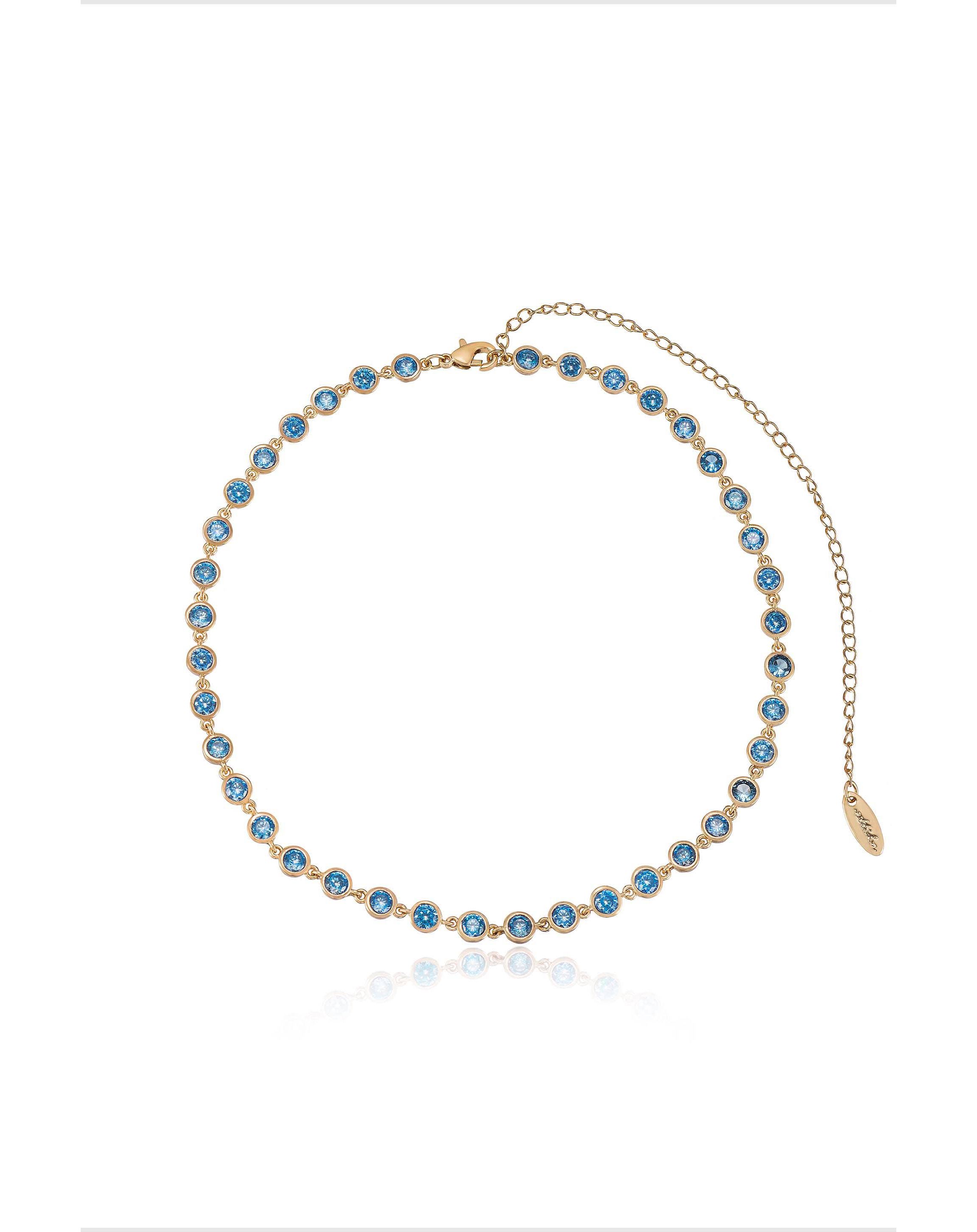 Ettika Crystal Disc Necklace