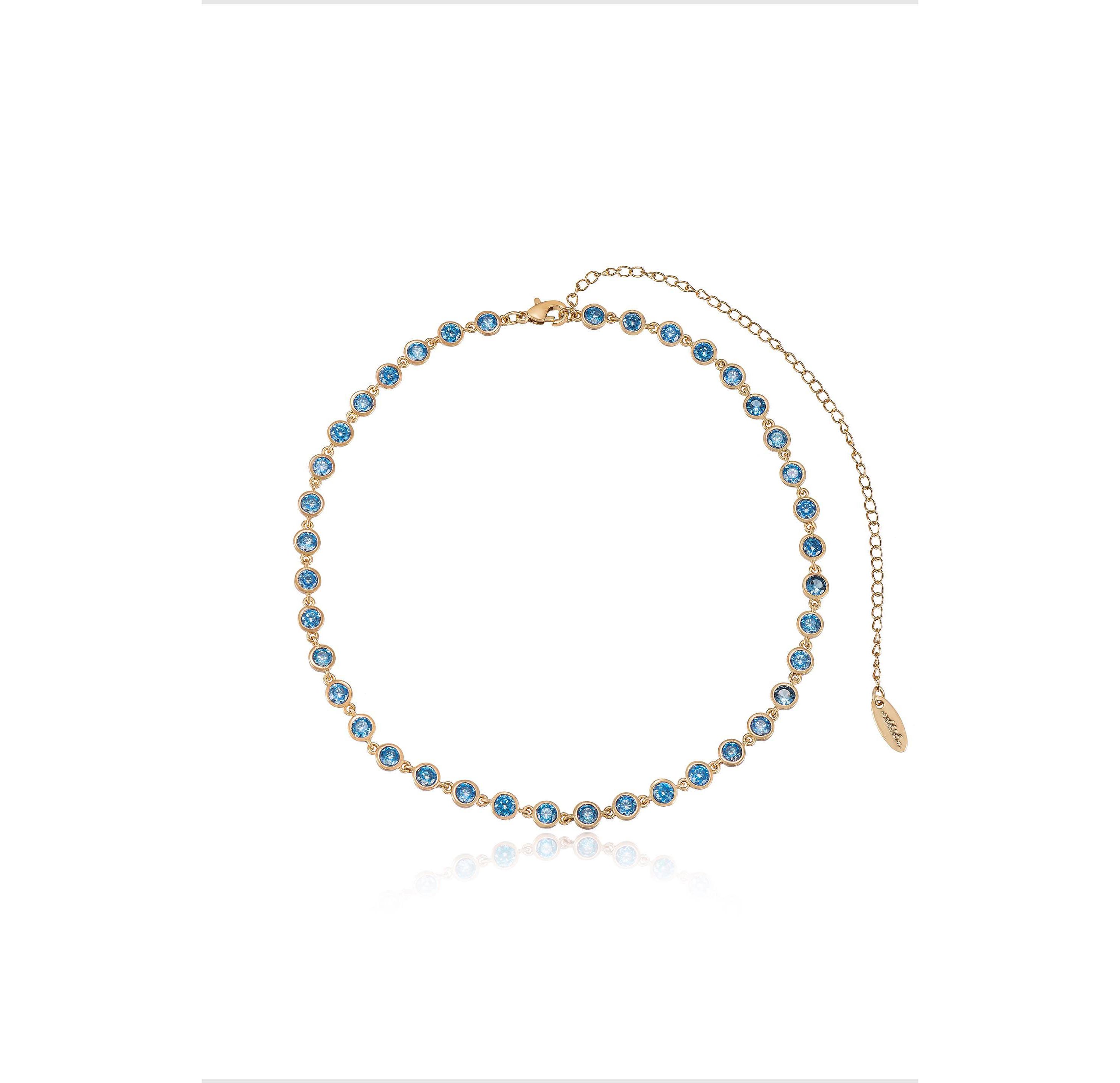 Ettika Crystal Disc Necklace