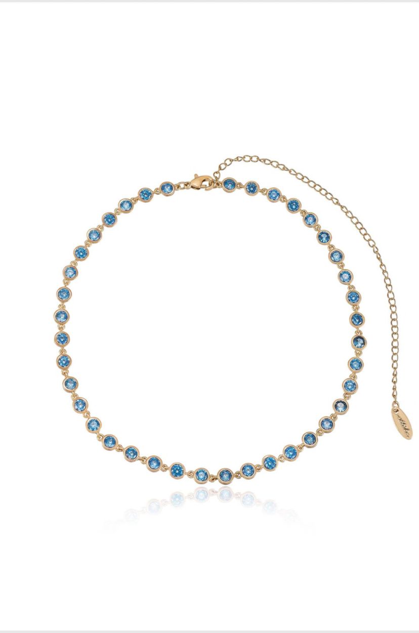 Ettika Crystal Disc Necklace
