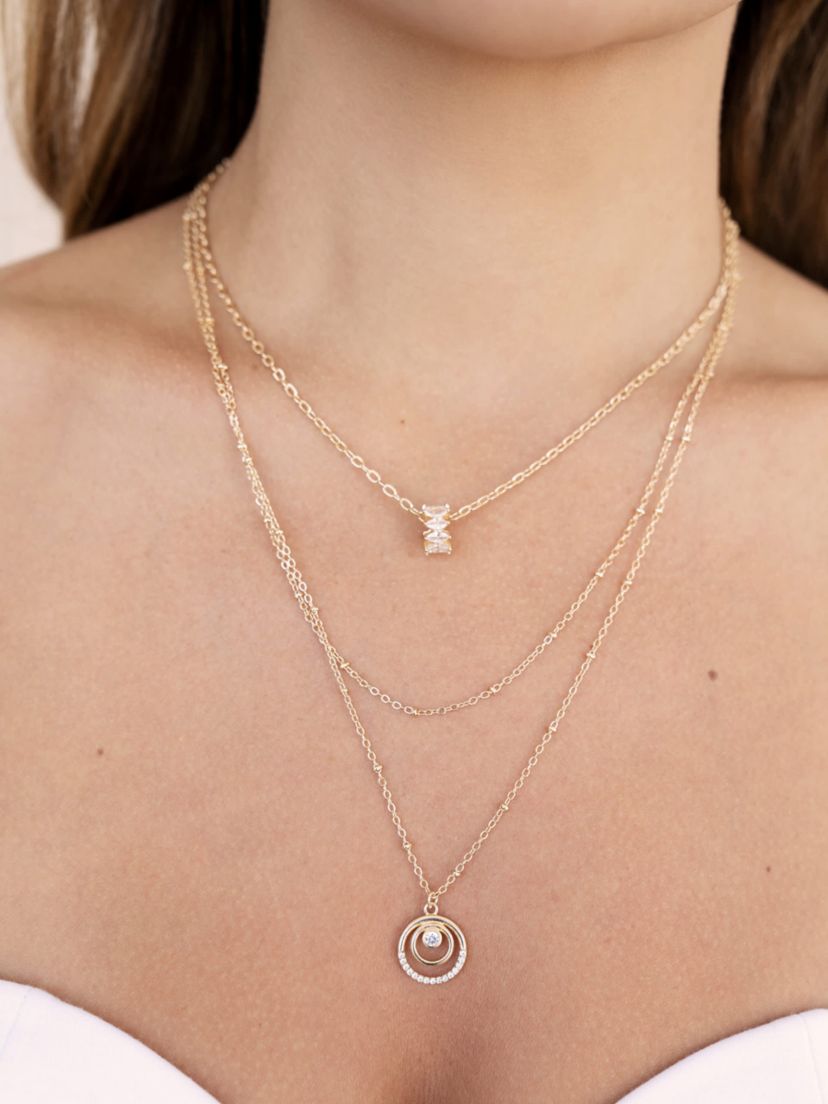 Ettika Circles of Crystal Necklace Set
