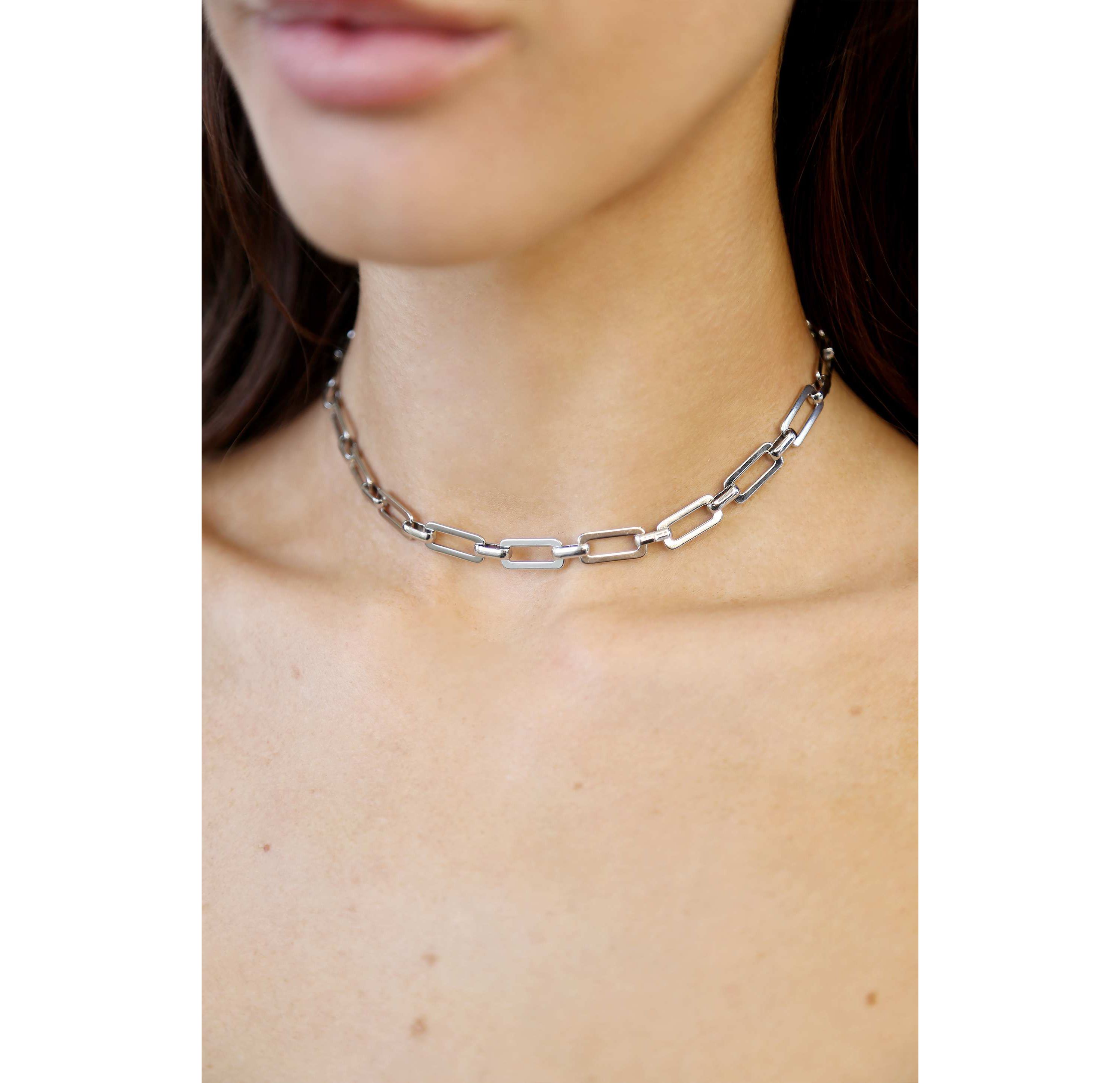 Ettika Golden Rectangle Chain Necklace