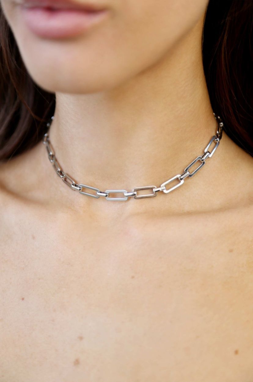 Ettika Golden Rectangle Chain Necklace