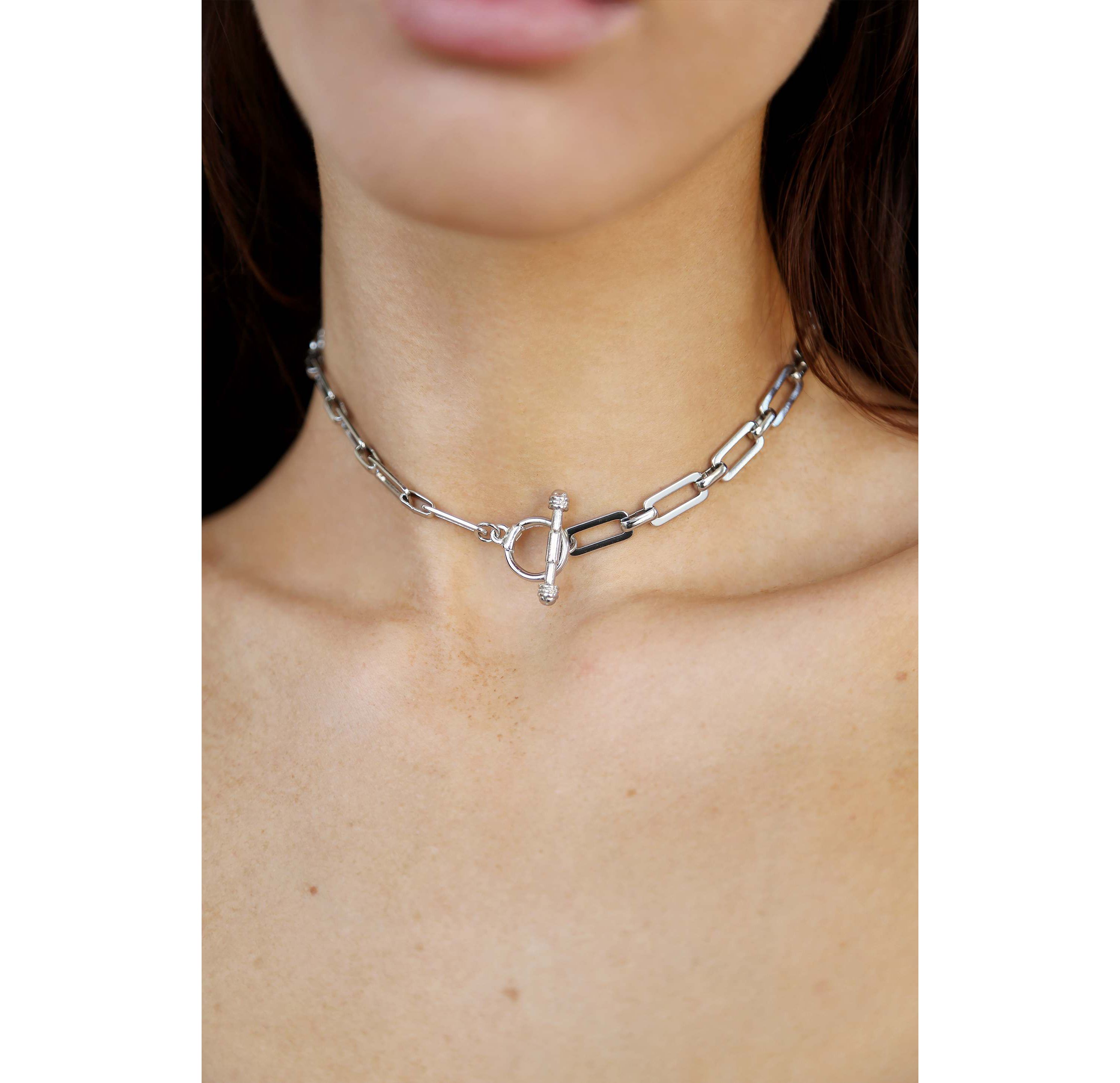 Ettika Golden Rectangle Chain Necklace