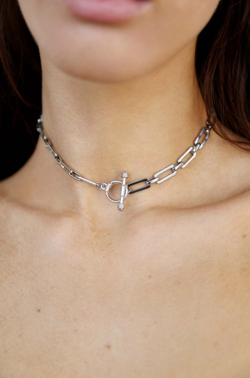 Ettika Golden Rectangle Chain Necklace