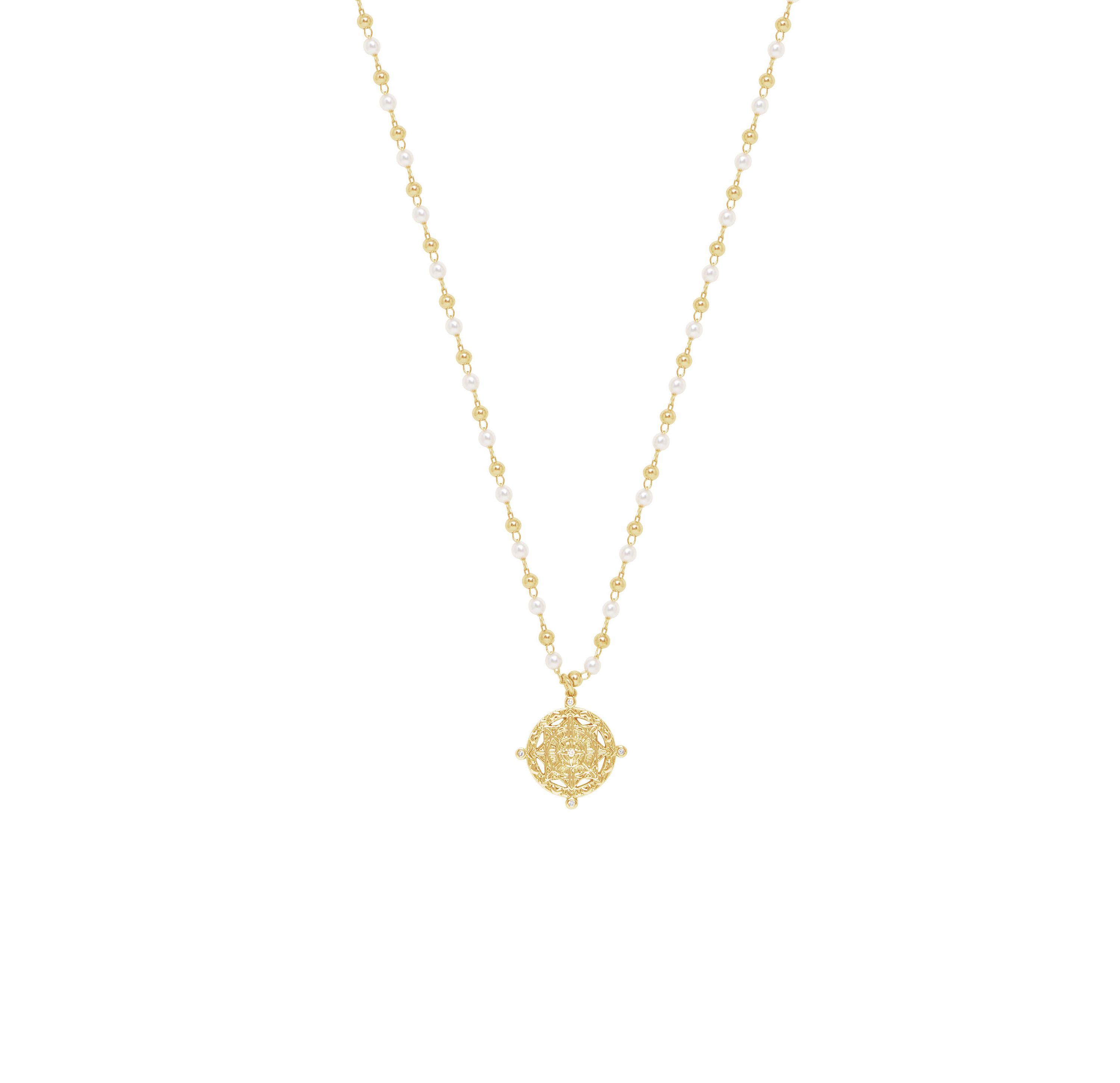 Ettika Long Travels Pearl Necklace