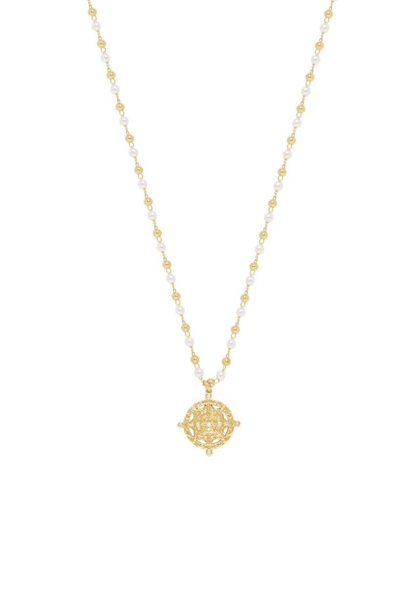 Ettika Long Travels Pearl Necklace