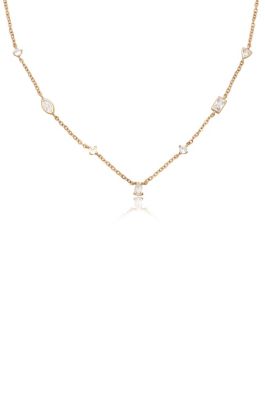 Ettika Shapely Crystals Necklace, Gold