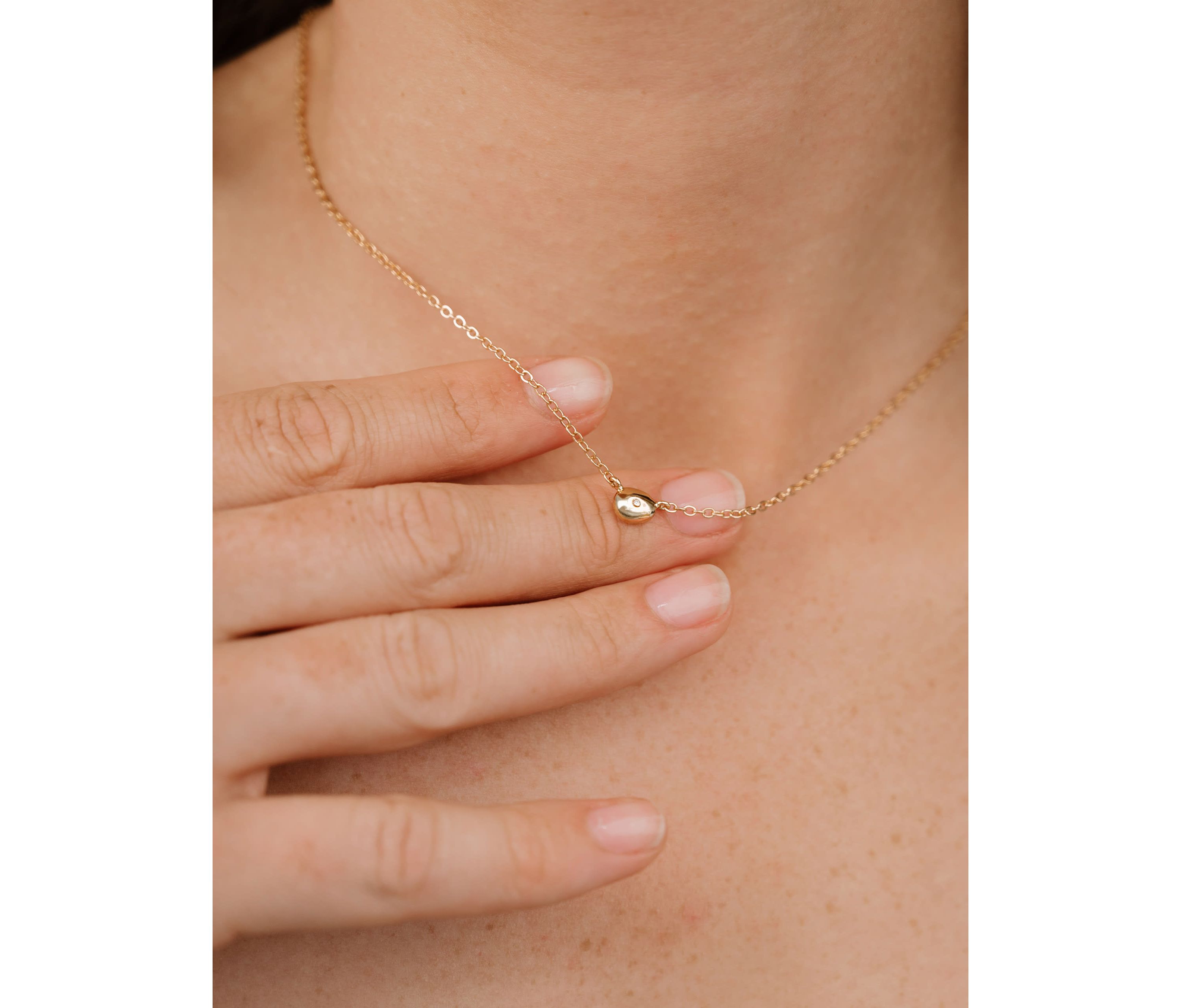 Ettika Polished Pebble Pendant Necklace