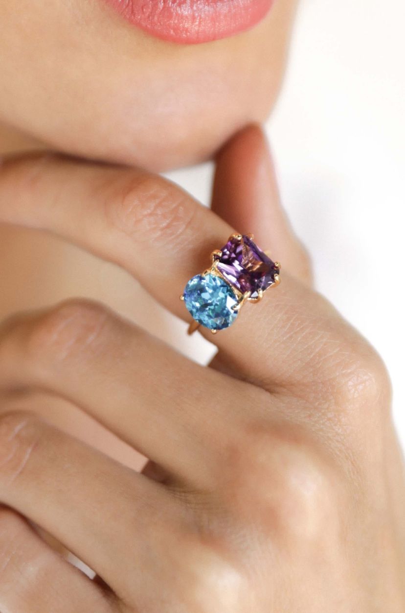 Ettika Toi Et Moi Unity Crystal Ring