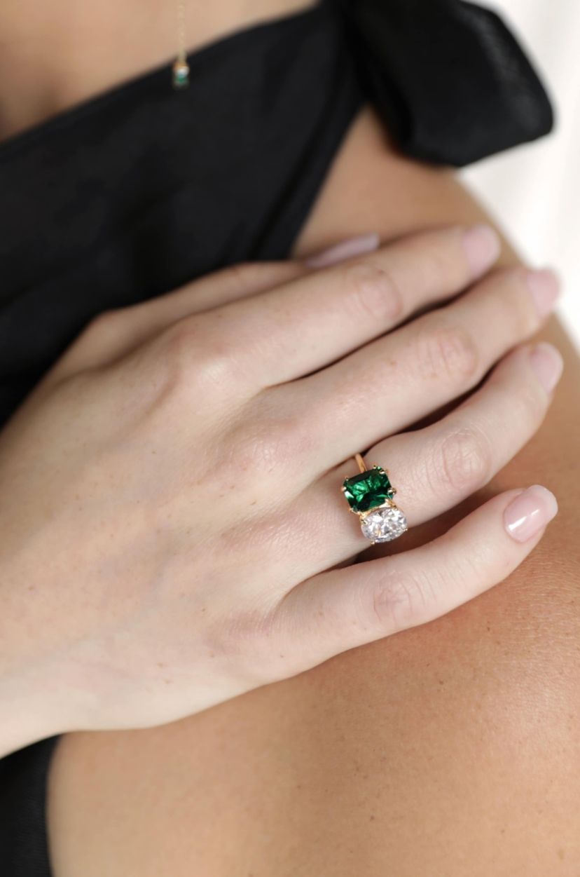 Ettika Toi Et Moi Unity Crystal Ring