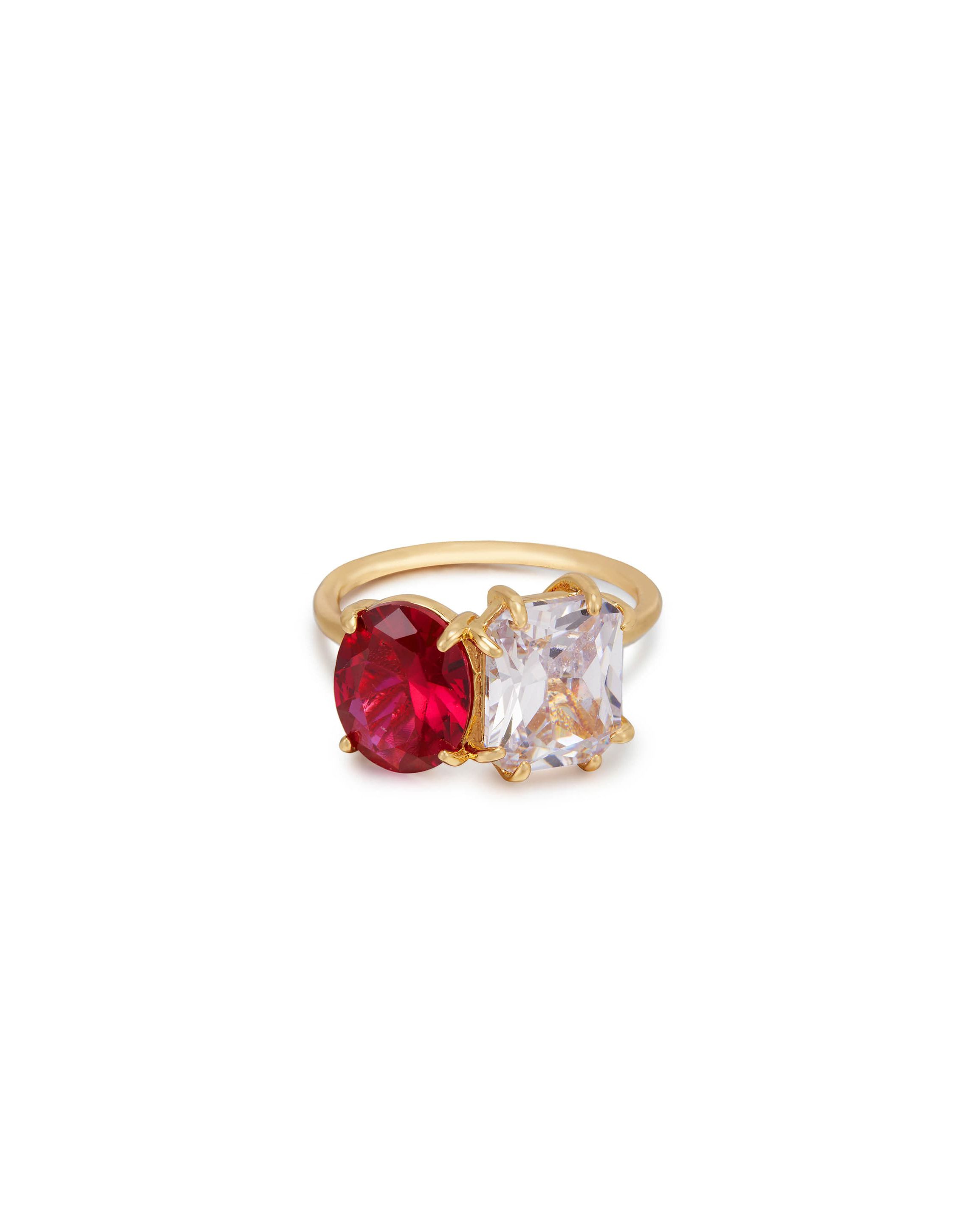 Ettika Toi Et Moi Unity Crystal Ring