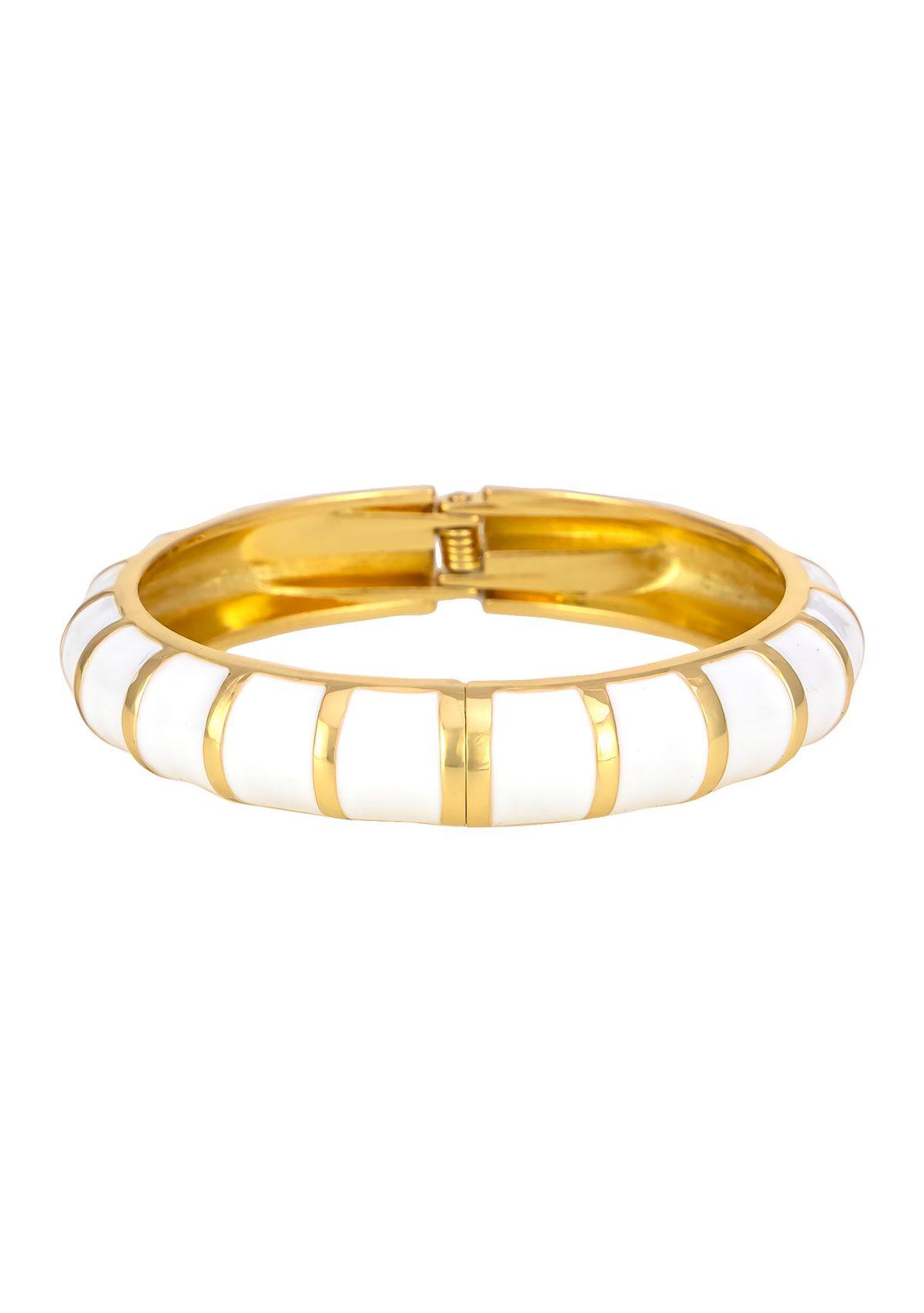 Gold Tone Enamel Bracelet