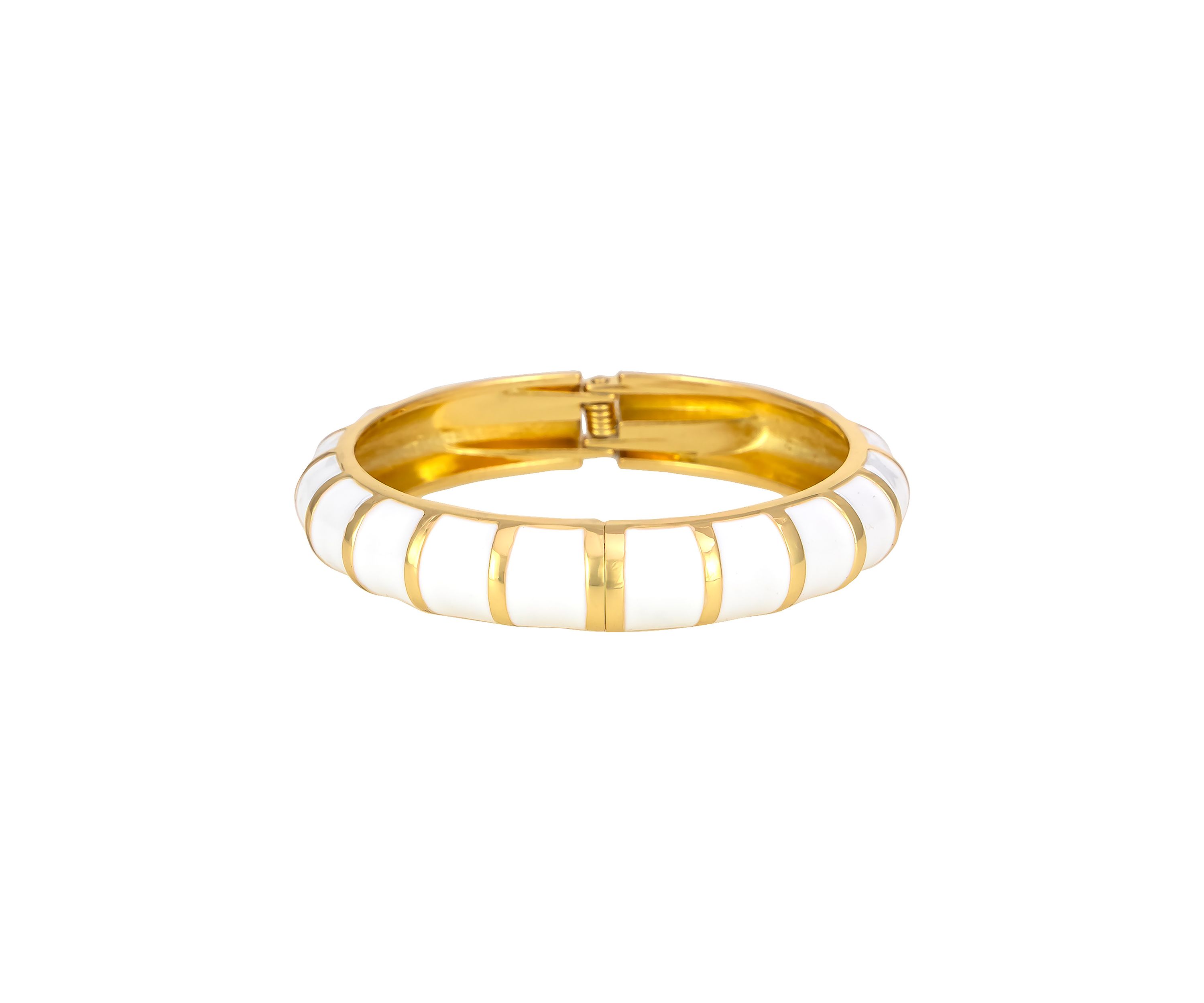 Gold Tone Enamel Bracelet