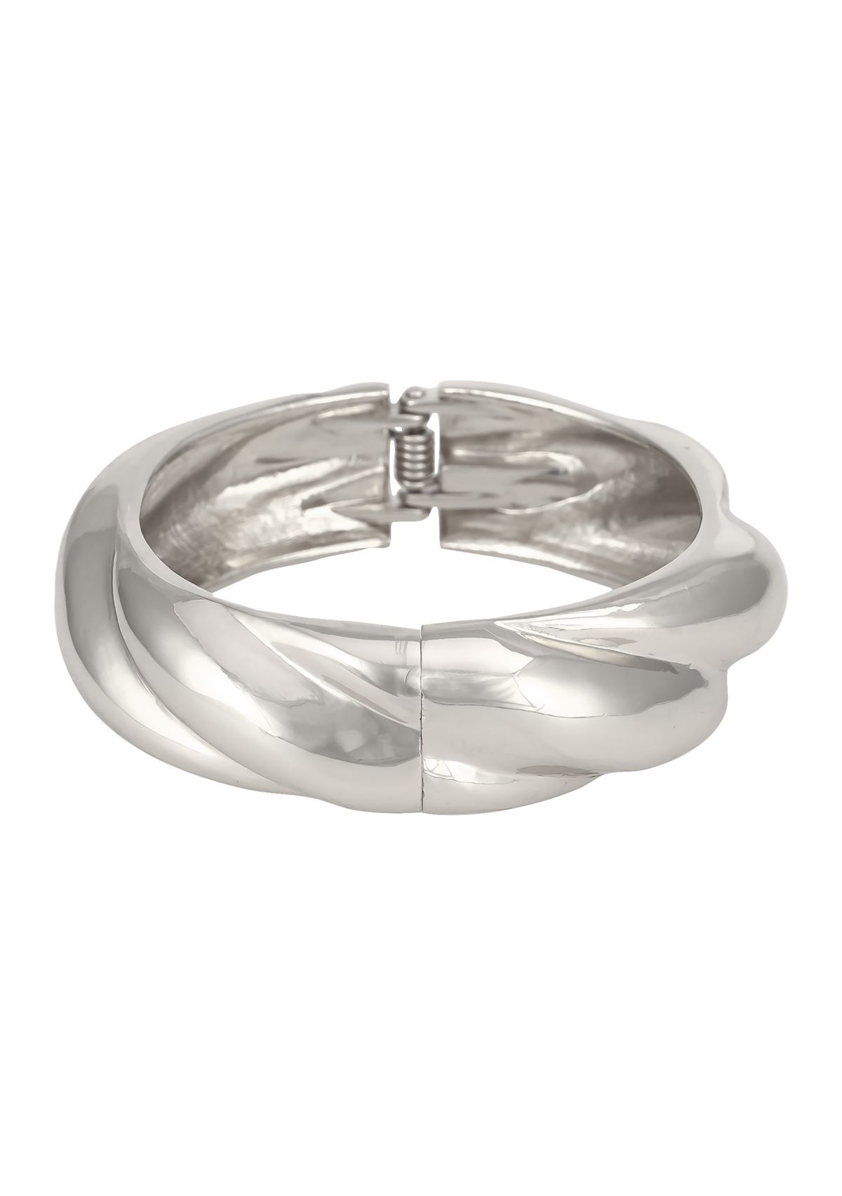 Ribbed Bangle Bracelet