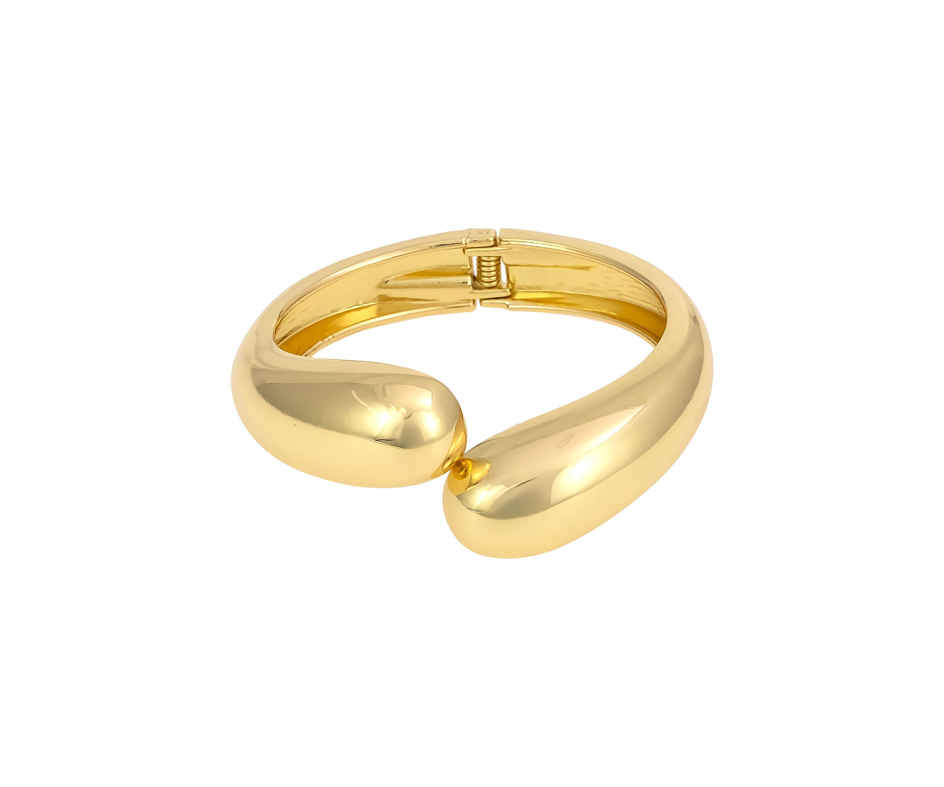 Bypass Hinge Bangle Bracelet