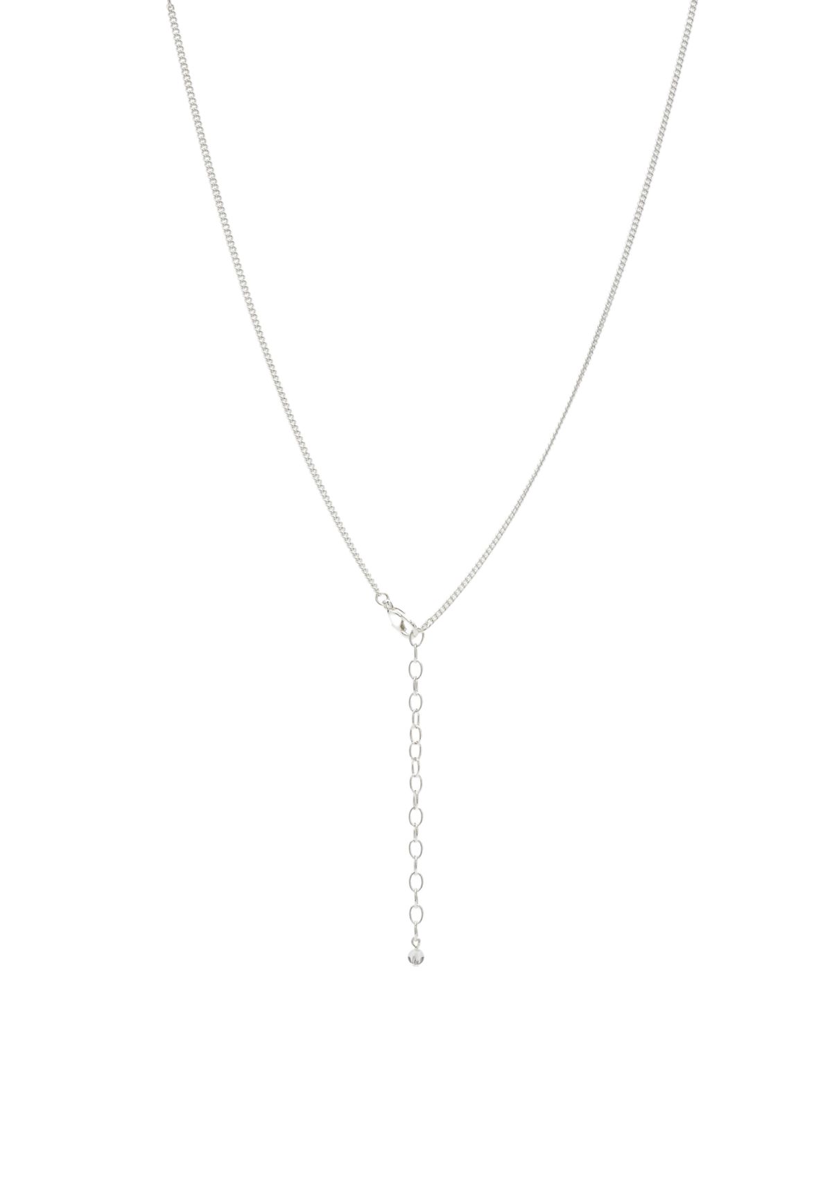 Silver Tone 36 Crystal Cluster Strand Necklace