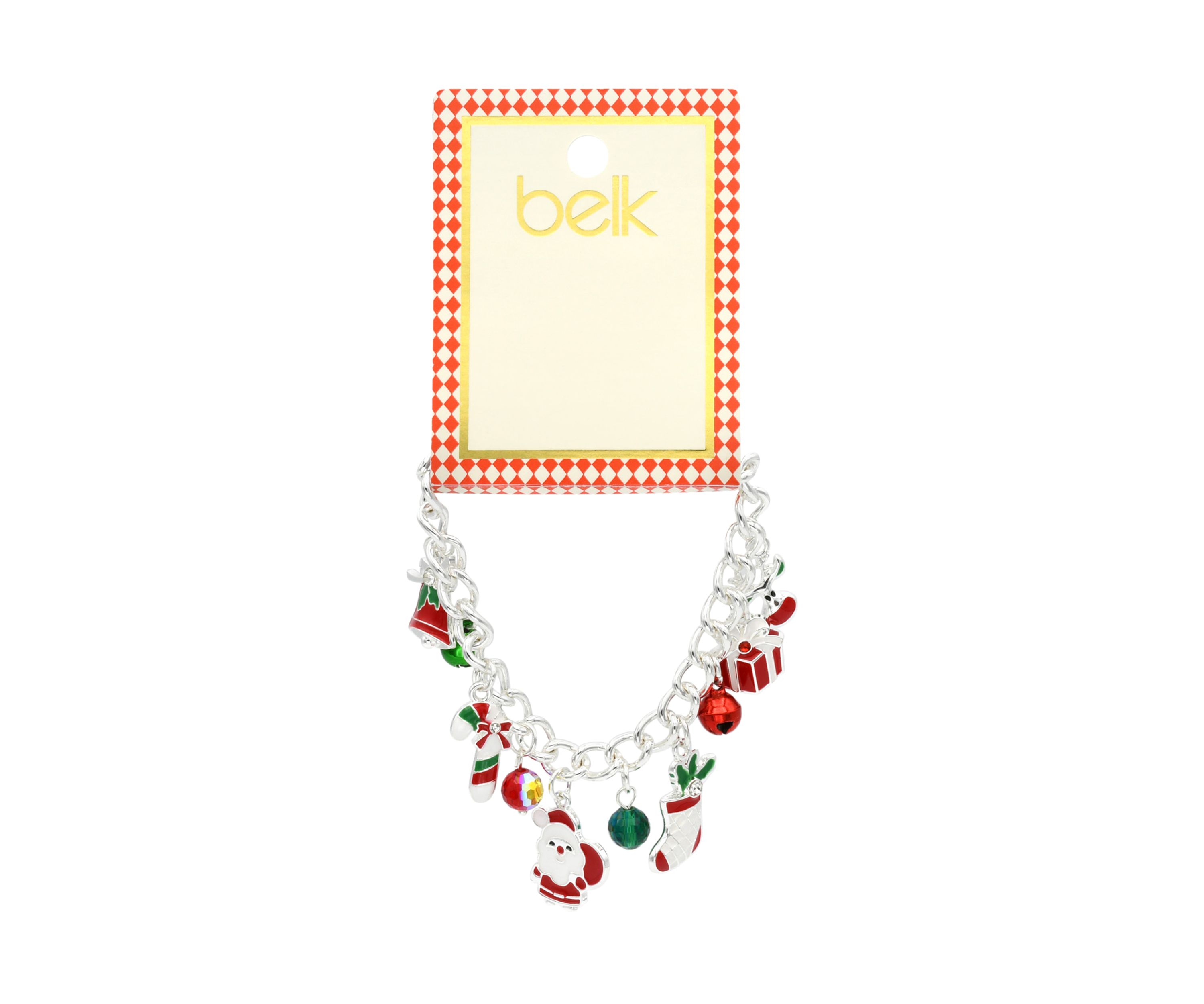 Santa Christmas Charm Bracelet