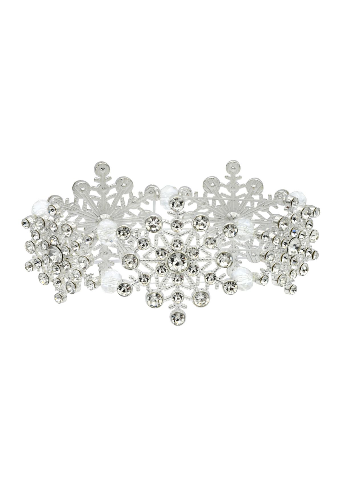 Crystal Snowflake Stretch Bracelet