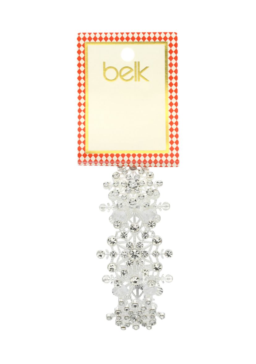 Crystal Snowflake Stretch Bracelet