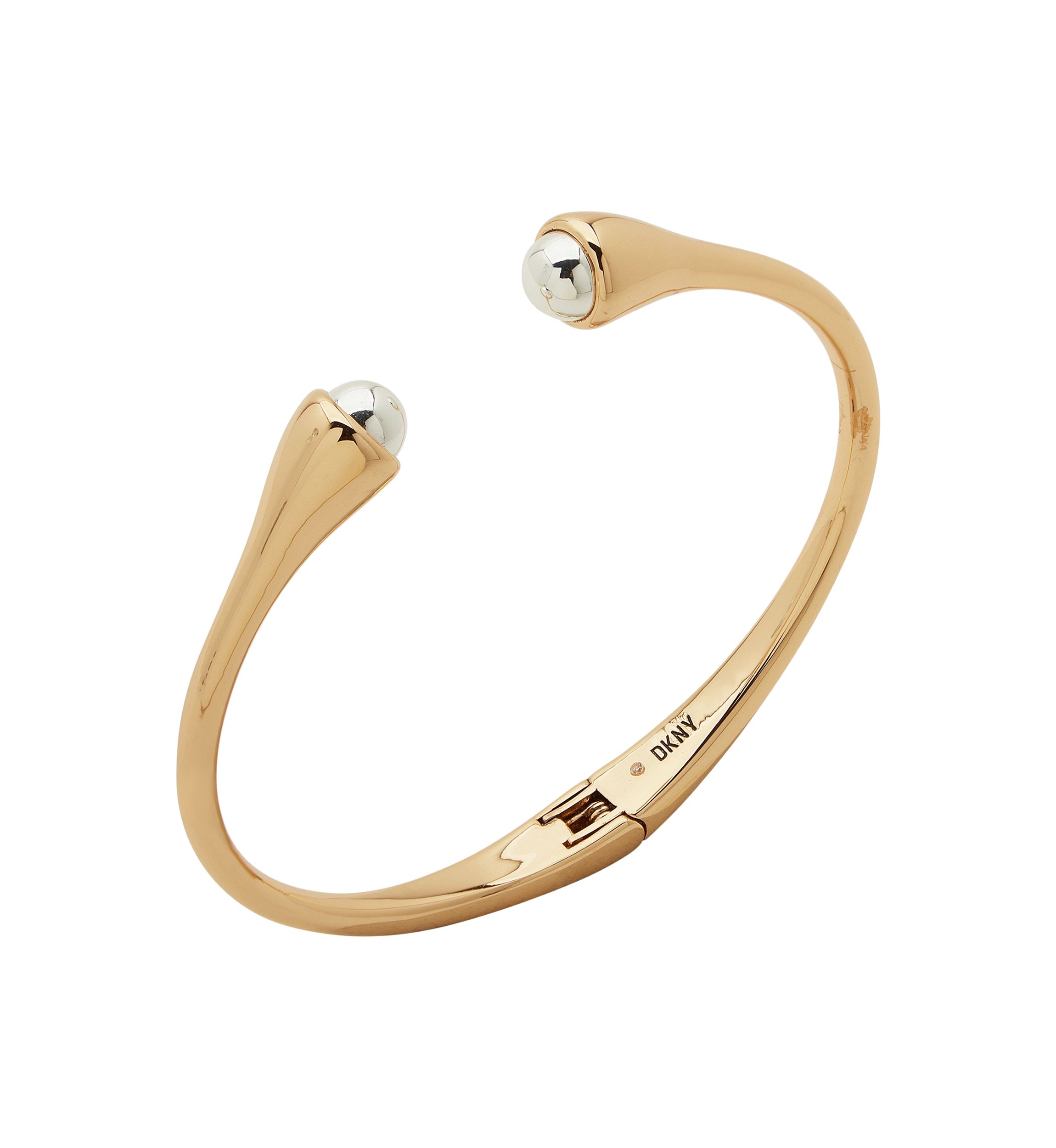 Two Tone Bead Cuff Bracelet
