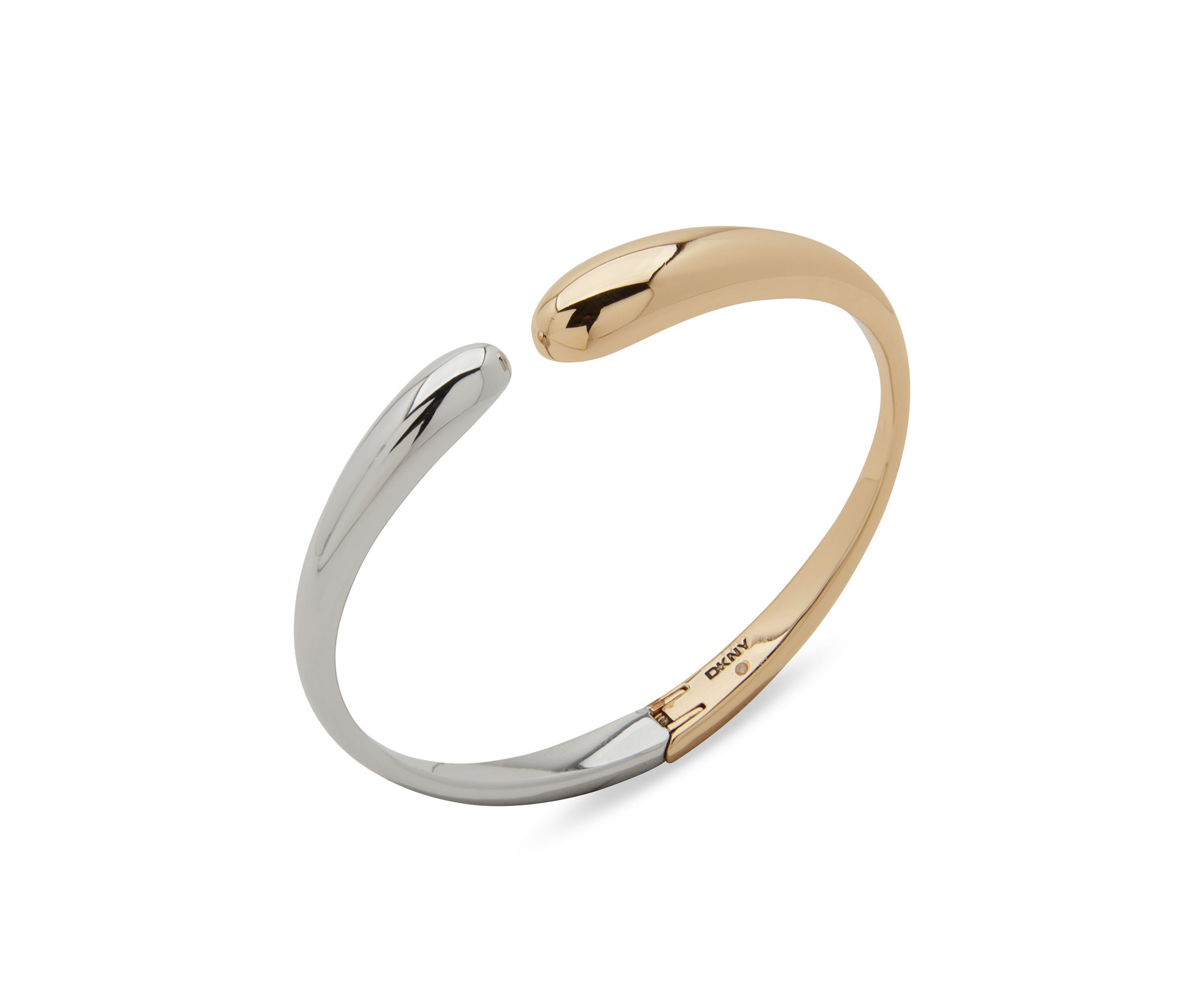 Two Tone Mixed Metal Cuff Bracelet