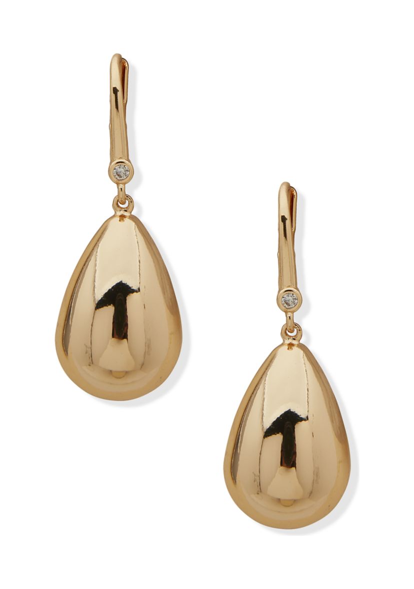 Puffy Teardrop Earrings