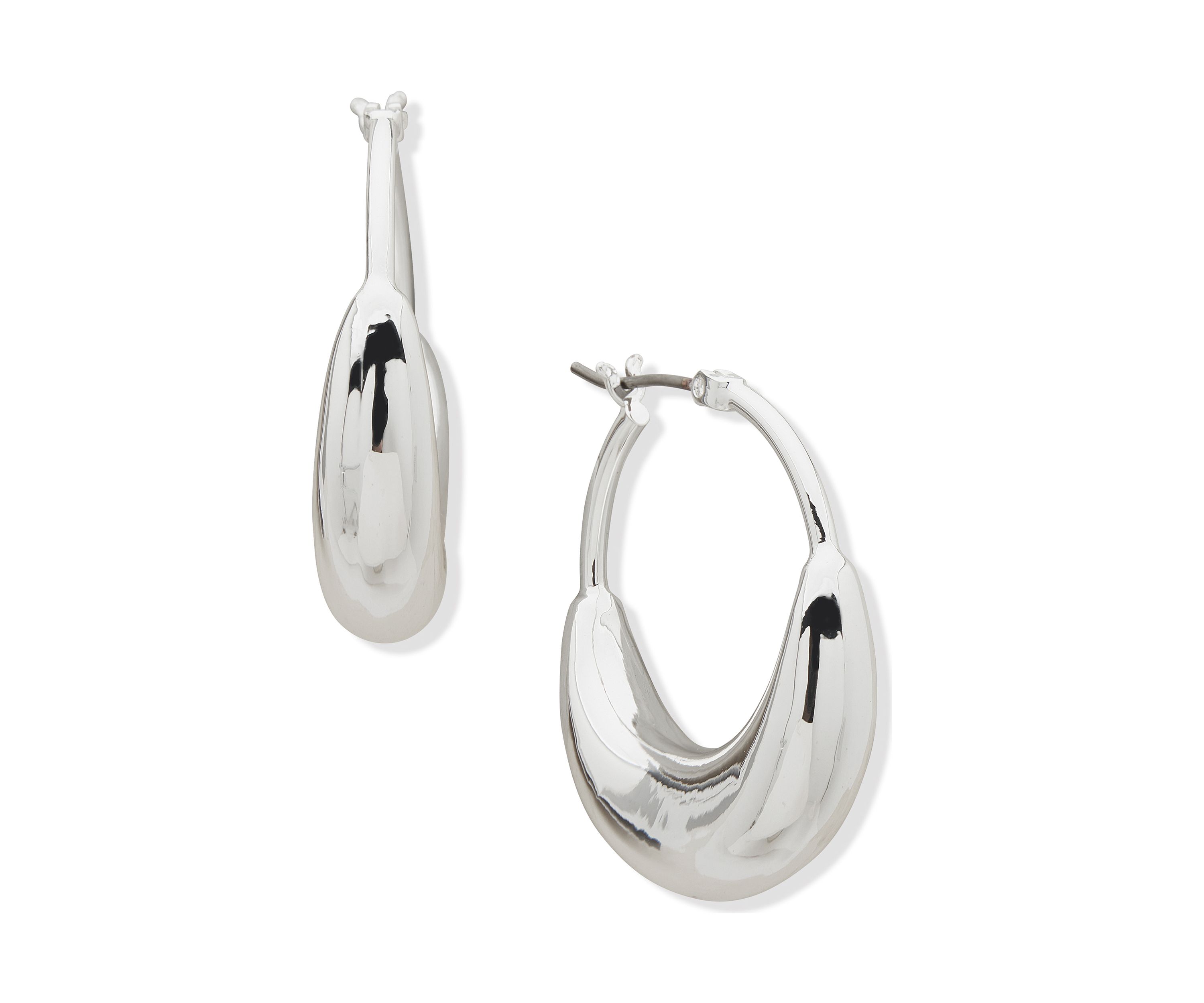 30 Millimeter Puffy Hoop Earrings