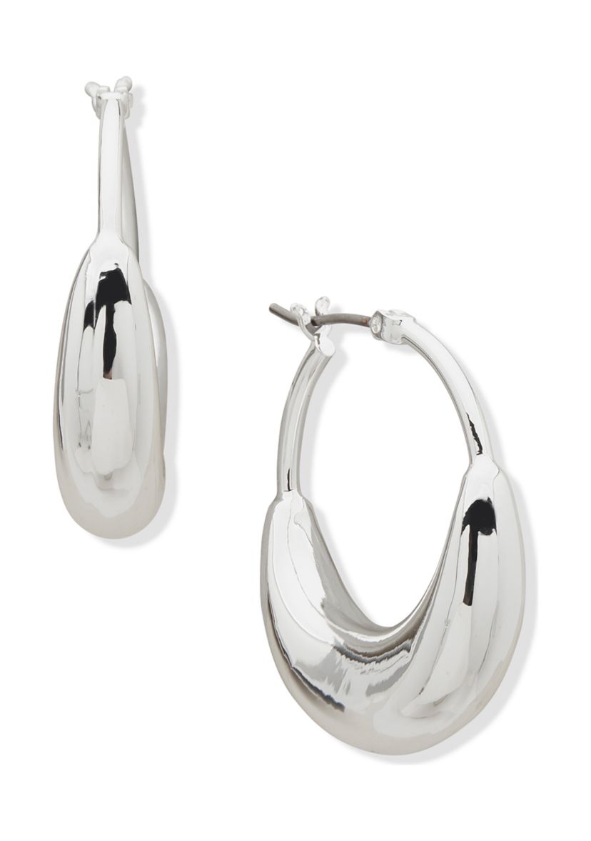 30 Millimeter Puffy Hoop Earrings