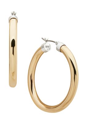 Two Tone Hoop Earrings