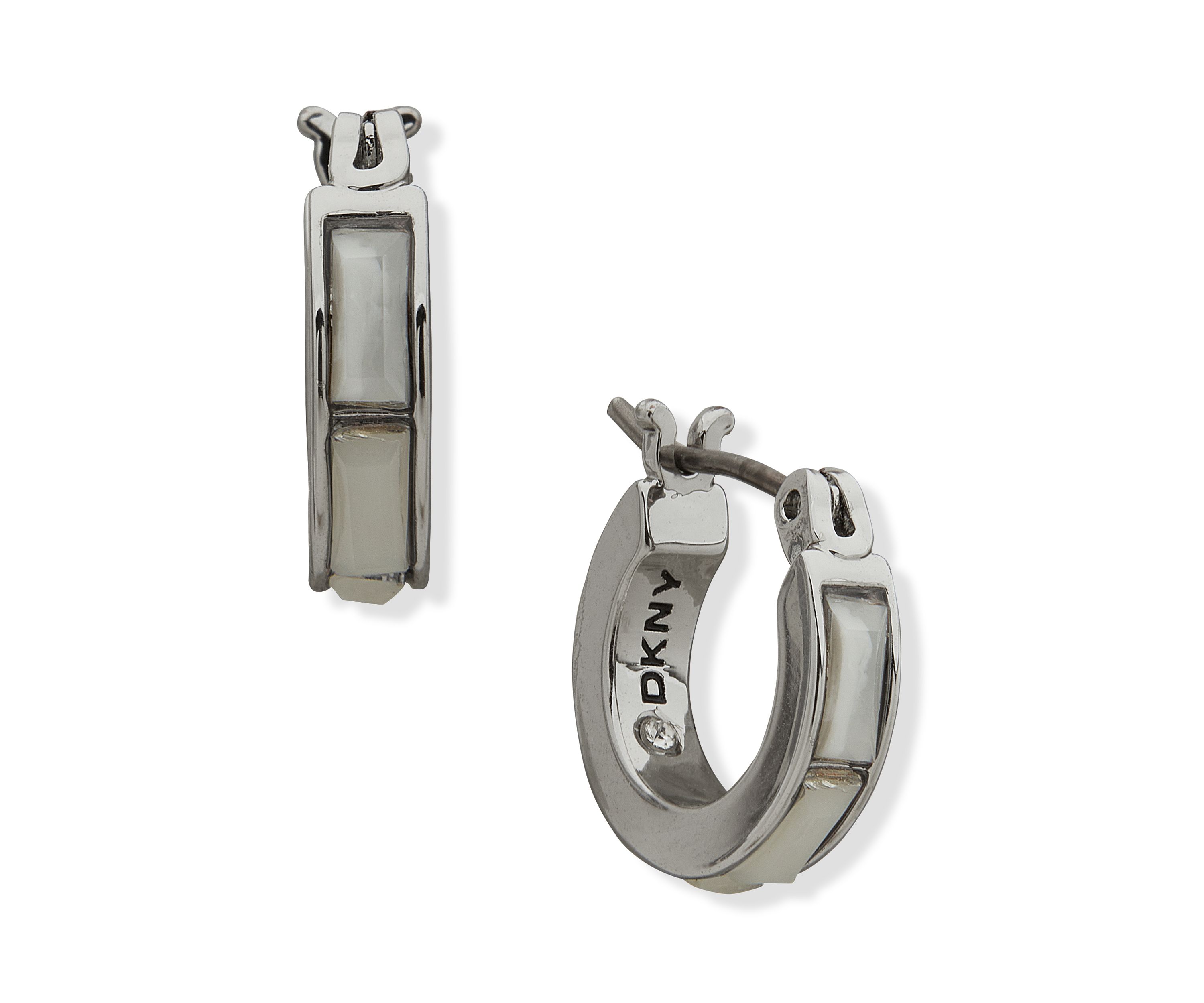 14mm Baguette Hoop Earrings