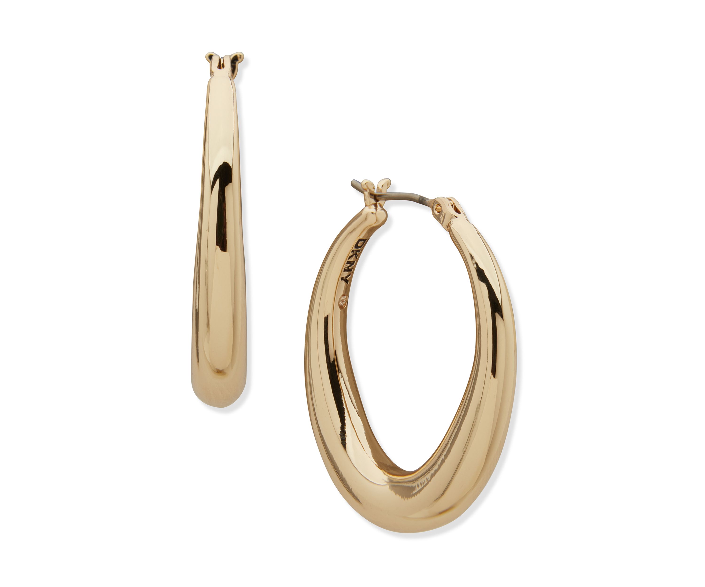 Hoop Earrings Dkny Jewelry Collection DKNY Pave Crystal Dipped