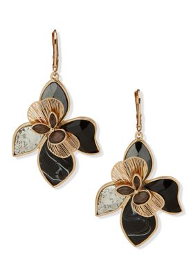 Lonna & Lilly Large Flower Chandelier Earrings | Belk