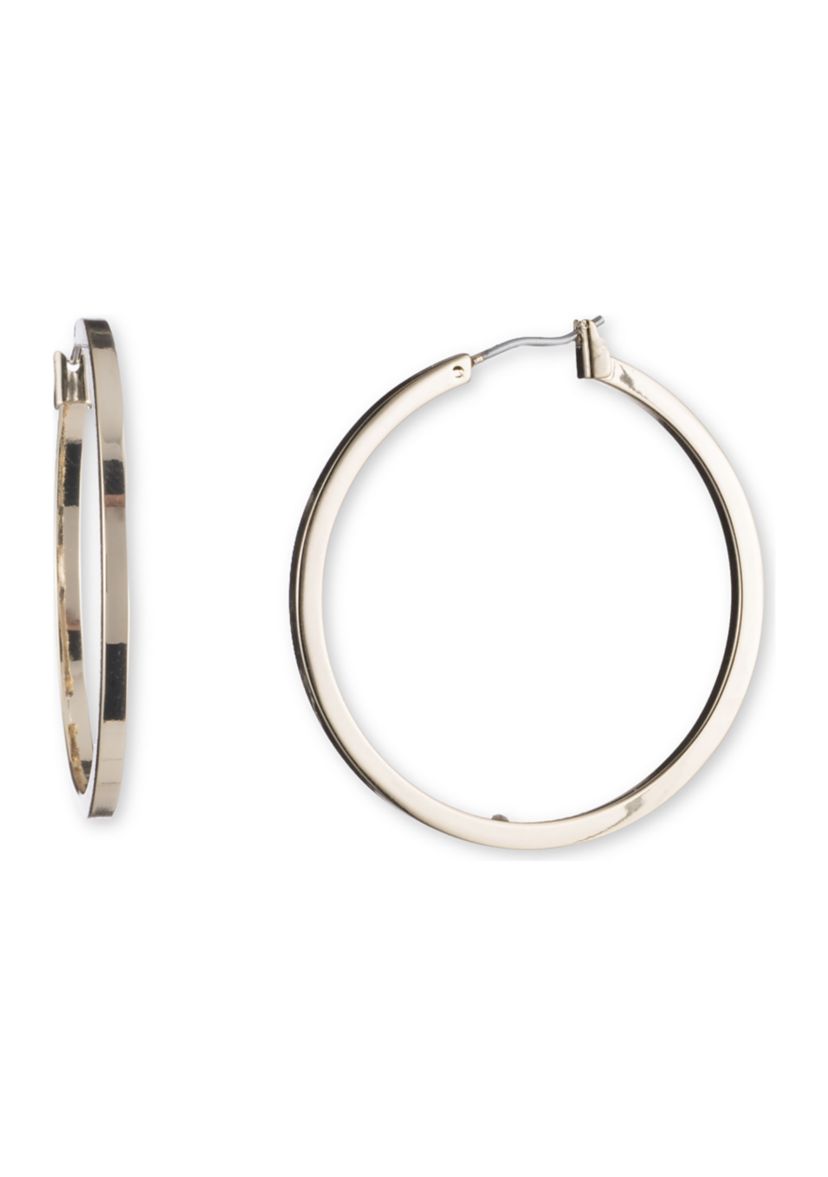 Large Thin Hoop Earrings